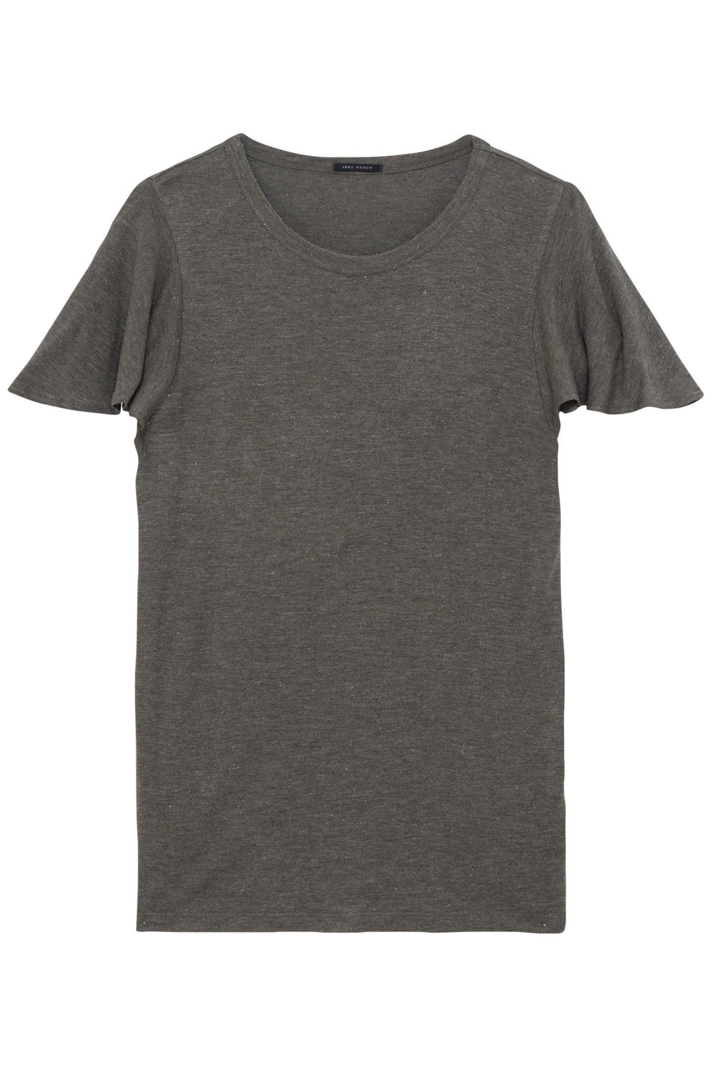 KHAKI LUREX KNIT TEE 1