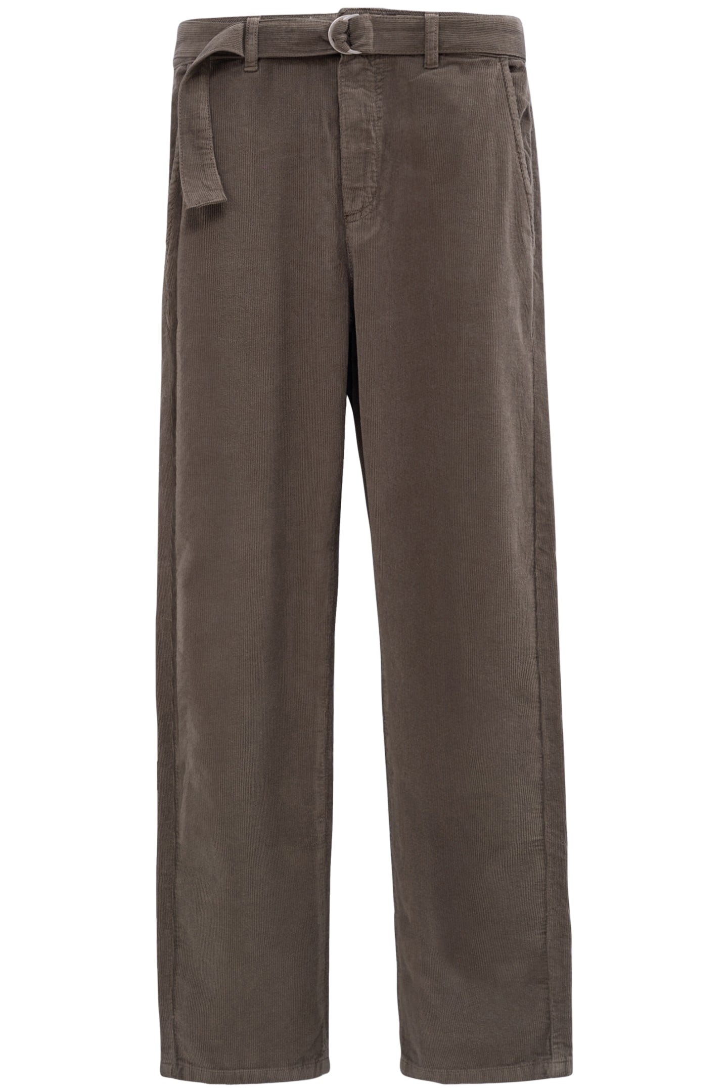 7/8 KHAKI VELOUR MILLERAIES BAGGY JEANS 1