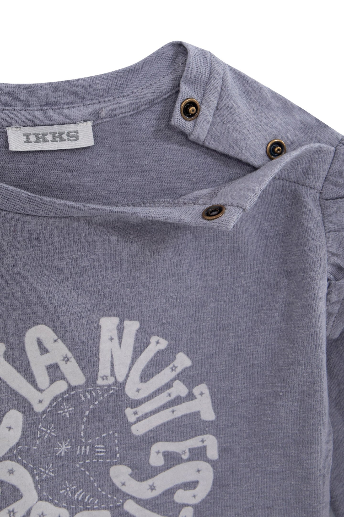 BLUE T-SHIRT FLOCKED WITH BABY GIRL MESSAGE 4