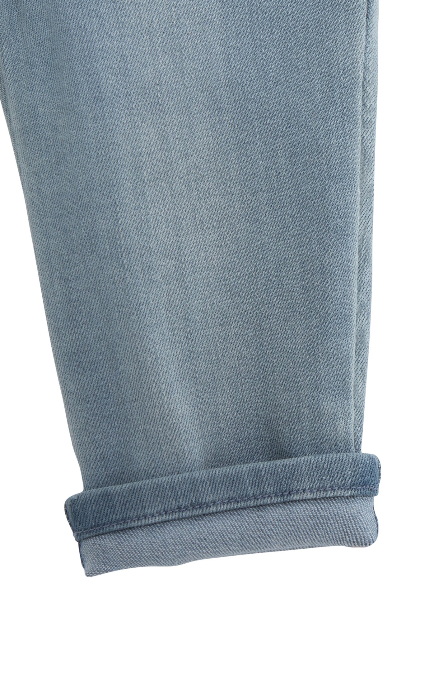 BABY BOY BLUE WASHED JEANS WITH RIBBED WAISTBAND 4