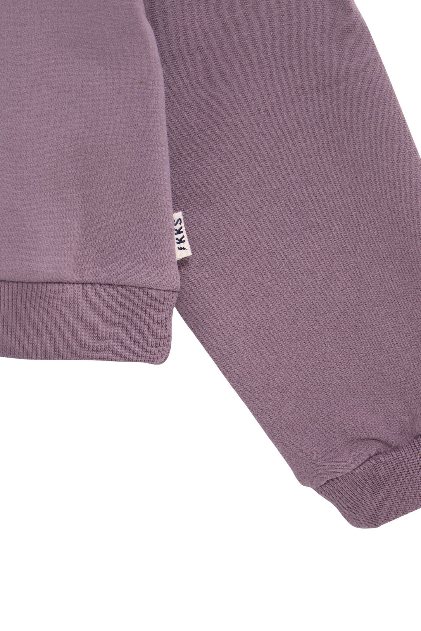 GIRL'S LILAC BLUE FLOCKED VELVET MESSAGE SWEATSHIRT 3