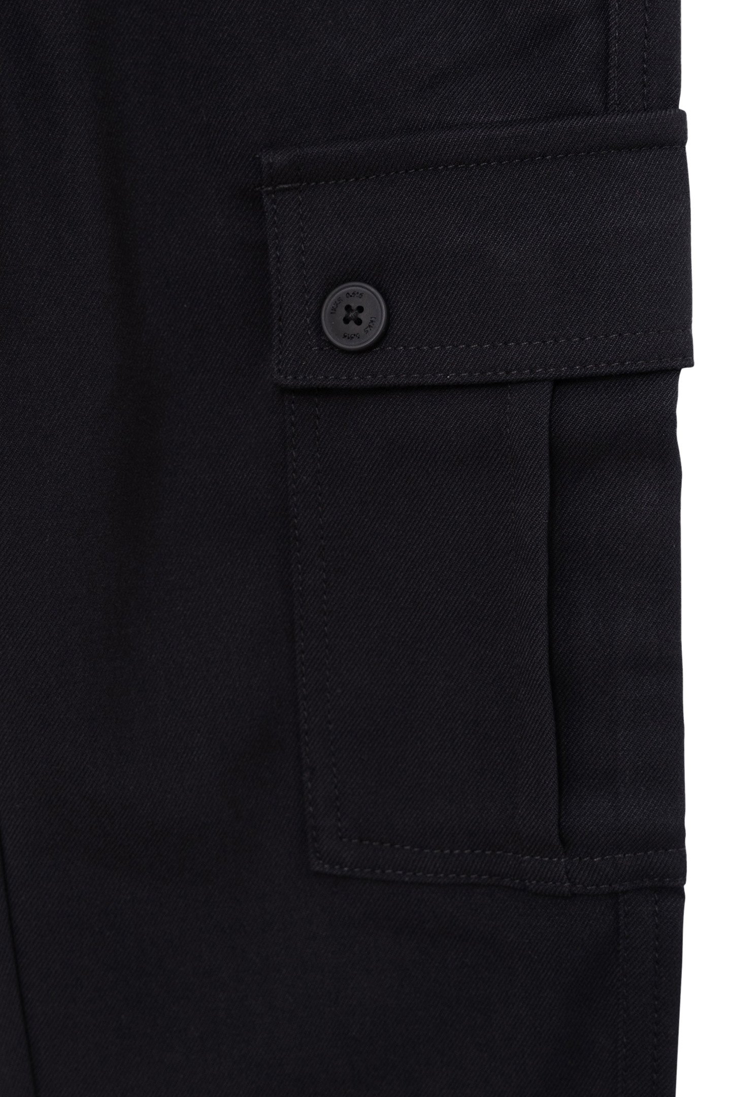 BLACK BATTLE PANTS WITH ELASTIC WAISTBAND FOR BOYS 6