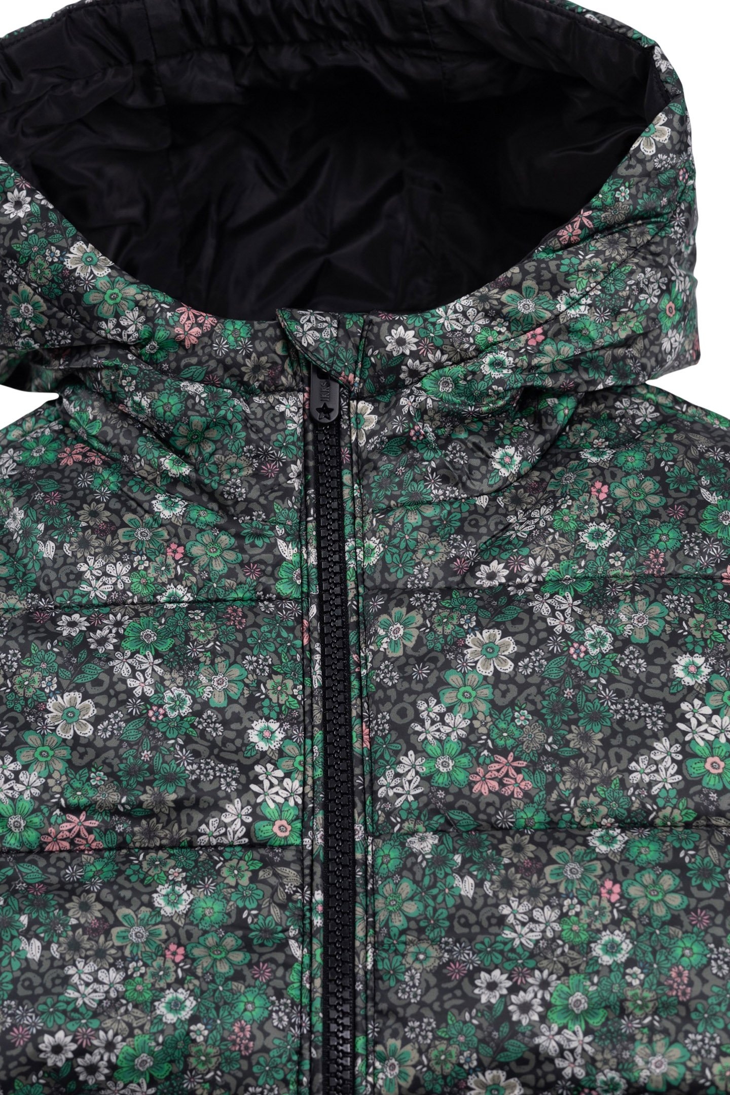 GIRL'S LEO-PRINT KHAKI PADDED JACKET 4