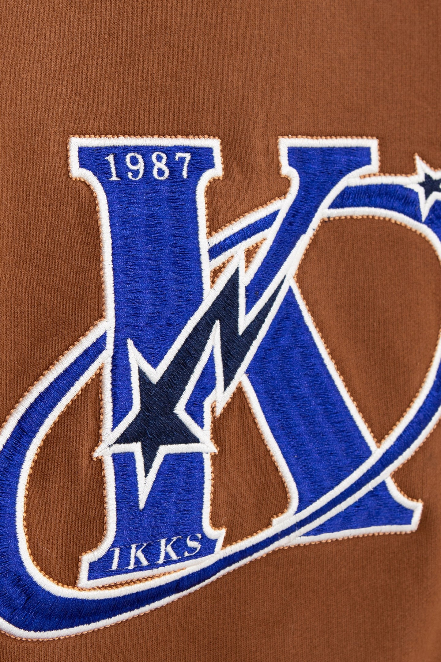 BOY'S CAMEL MAXI SWEATSHIRT WITH K-COMÈTE LOGO EMBROIDERY 7