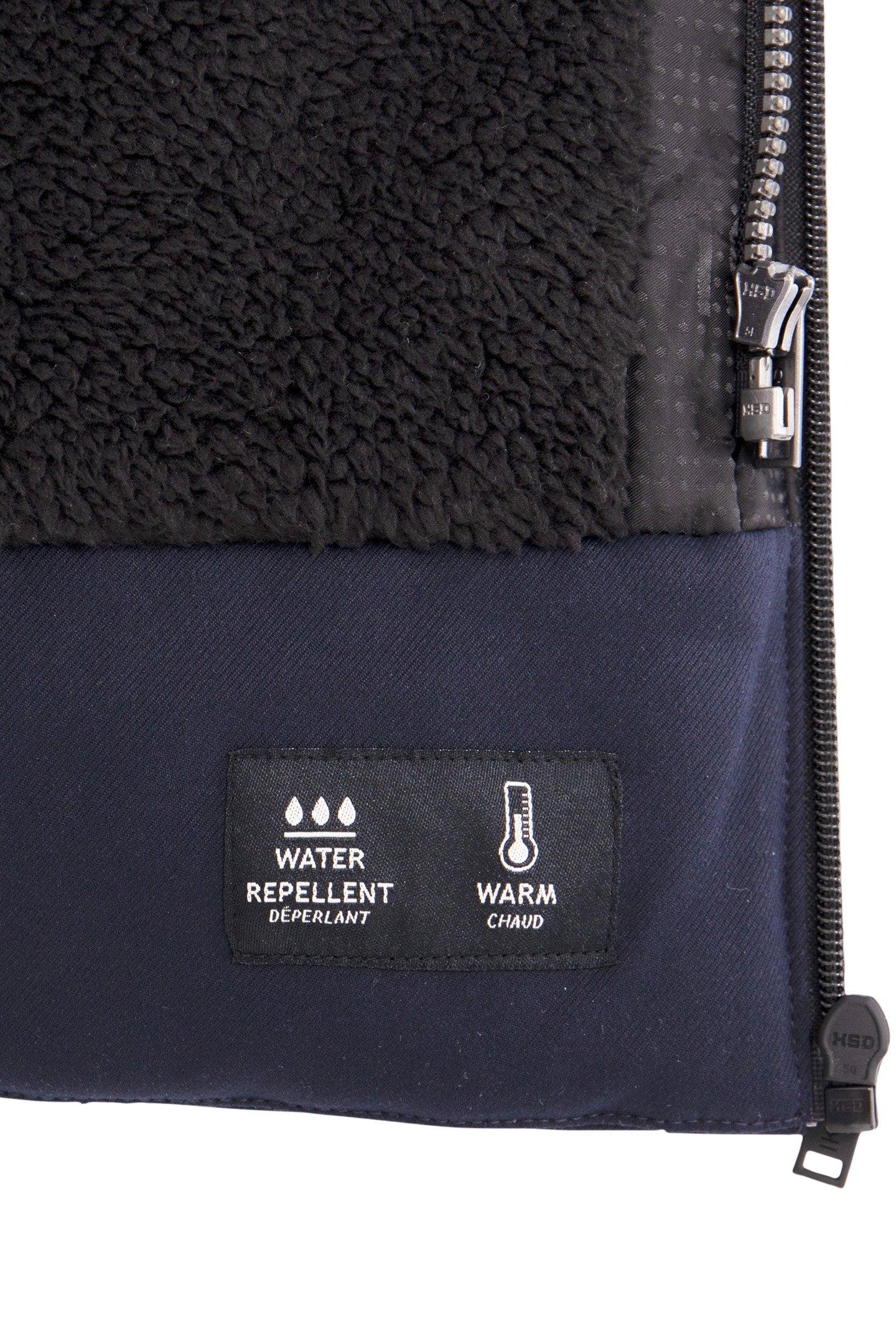 BOY'S 2-IN-1 NAVY JACQUARD PARKA JACKET 7