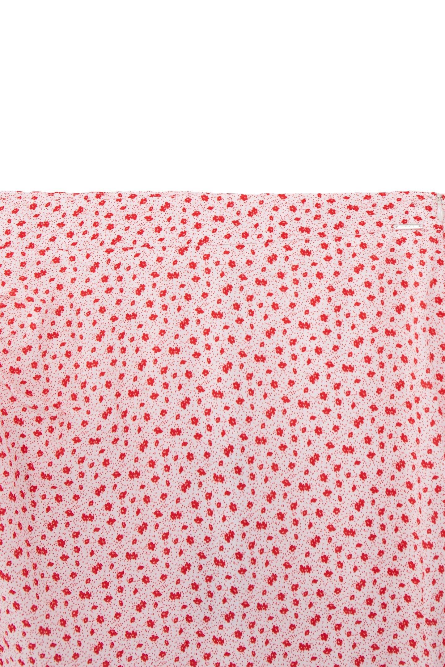 SHORT ECRU SKIRT LENZING™ ECOVERO™ RED FLOWERS GIRL 5