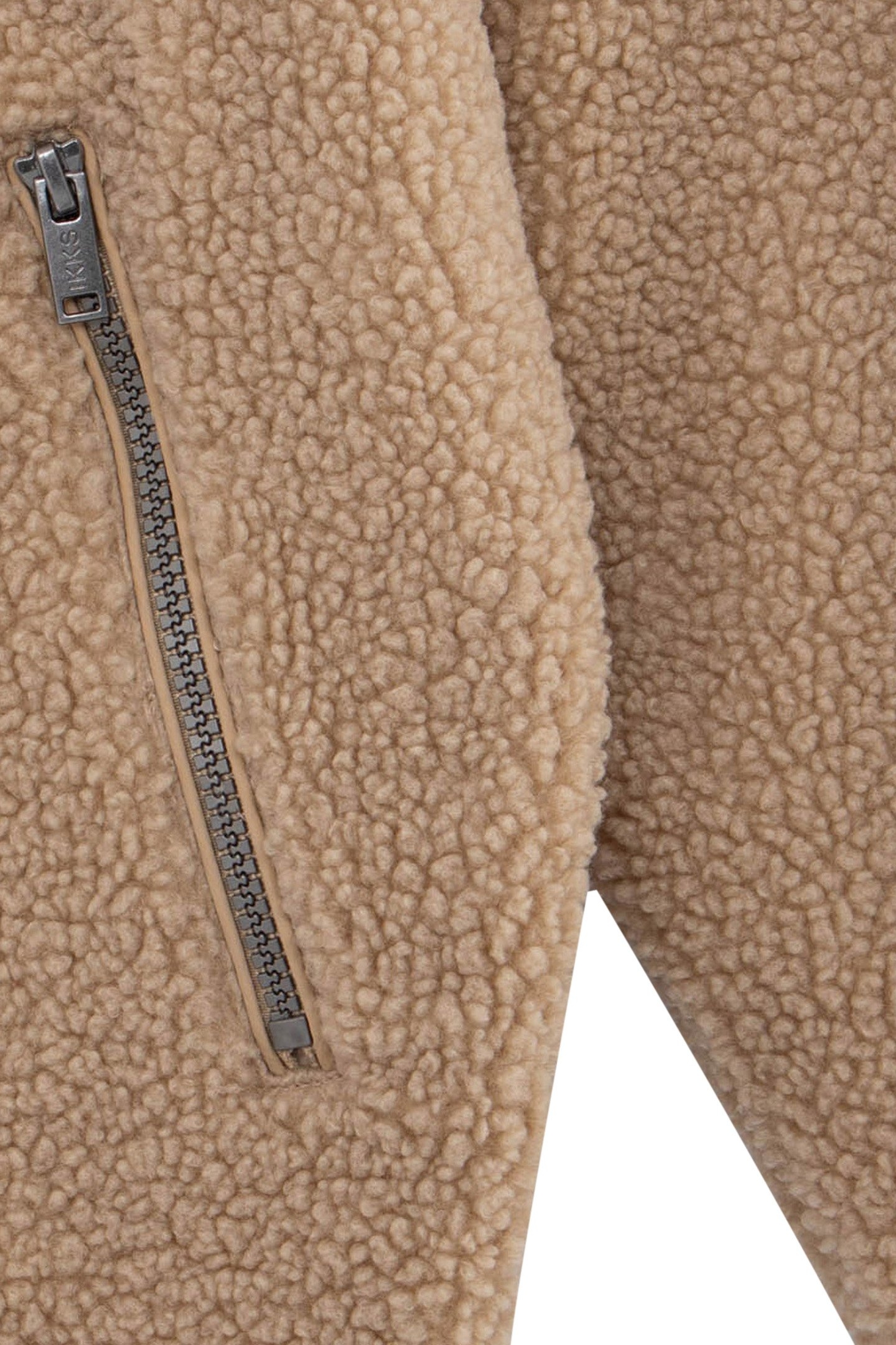 BOY'S BEIGE RECYCLED SHERPA CARDIGAN WITH ZIPPED POCKETS 5