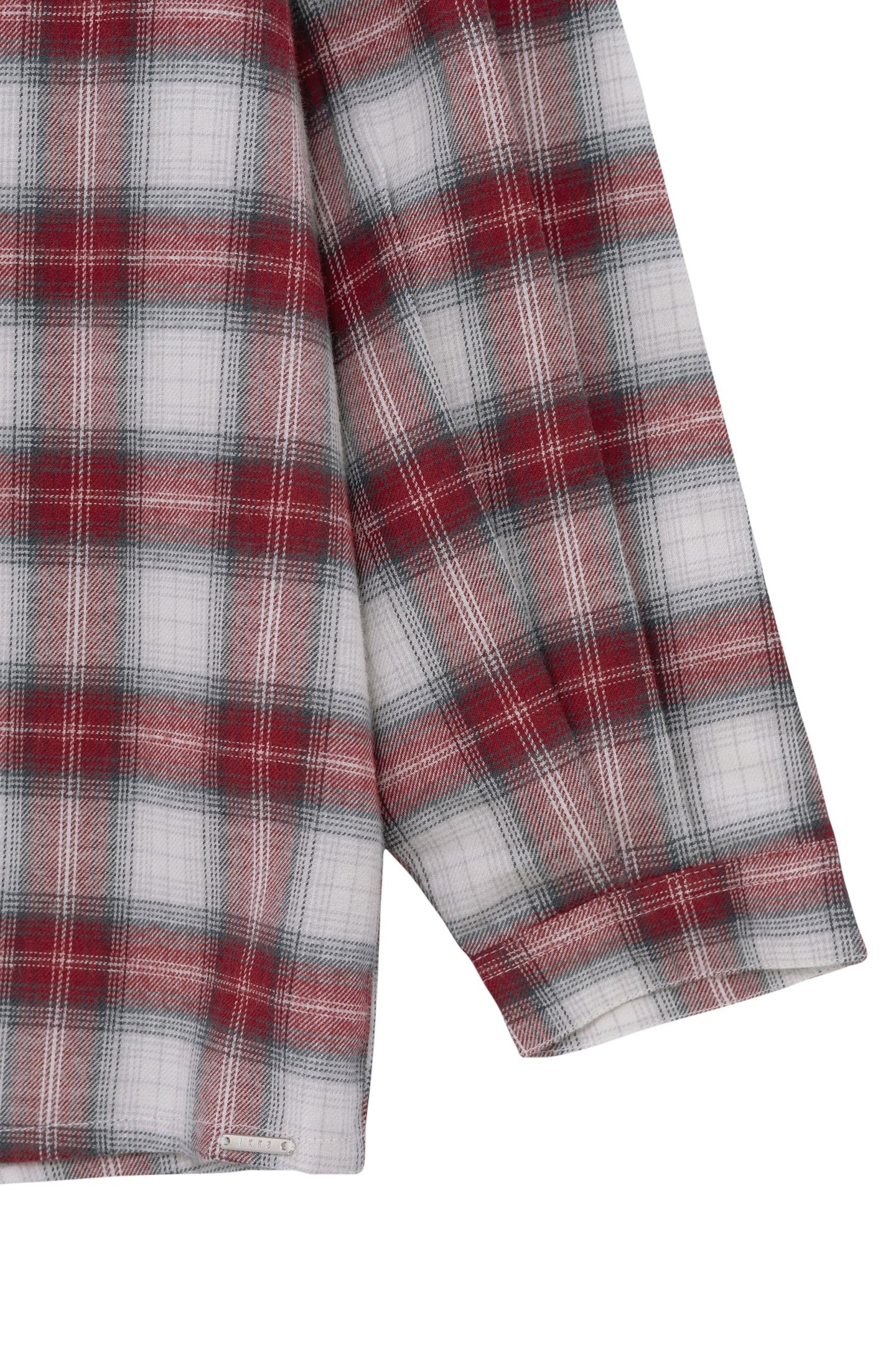 GIRL'S BURGUNDY PLAID SHIRT 4