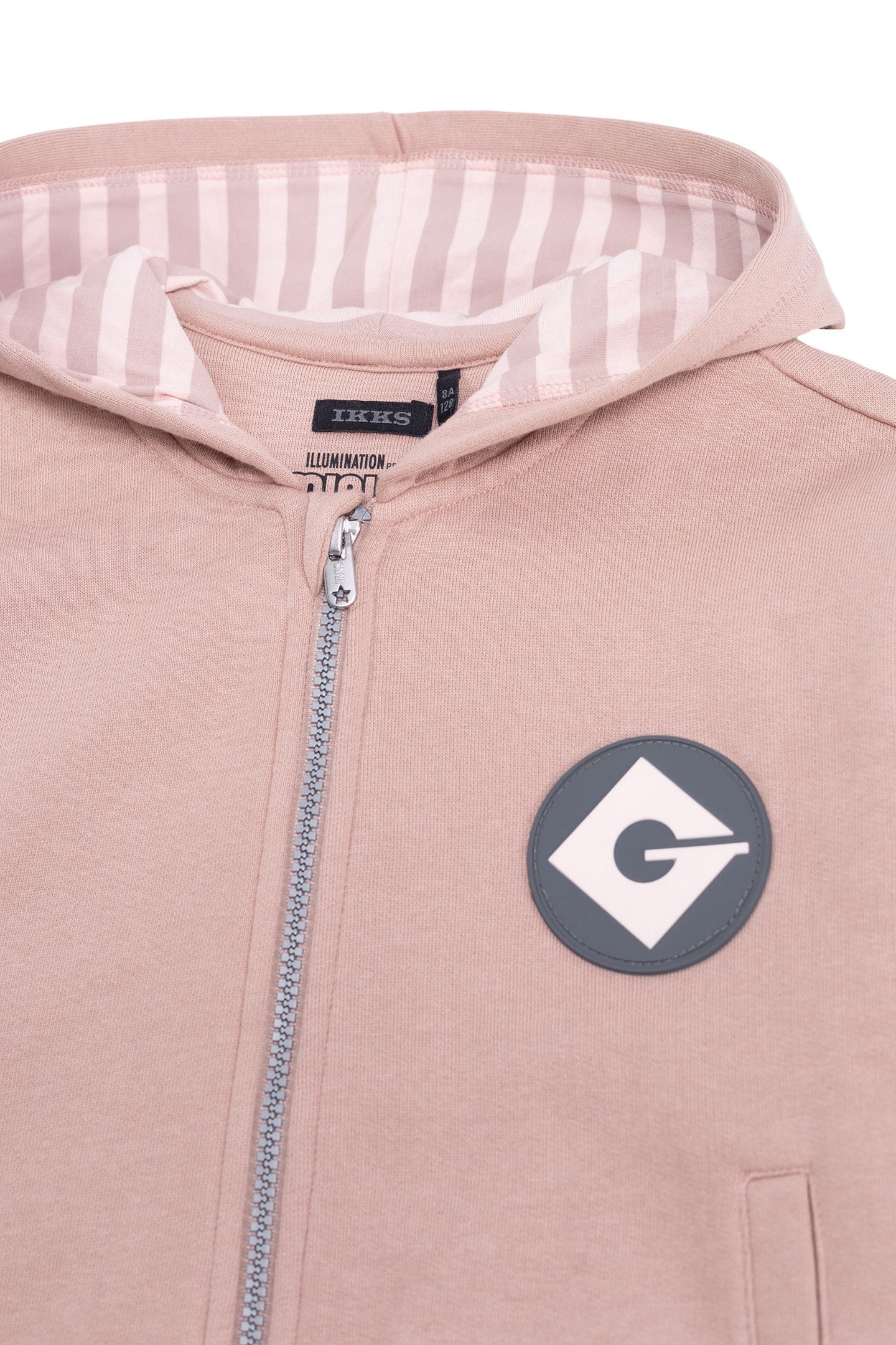 PINK CARDIGAN ORGANIC COTTON MINI VISUAL BACK MINIONS GIRL 3