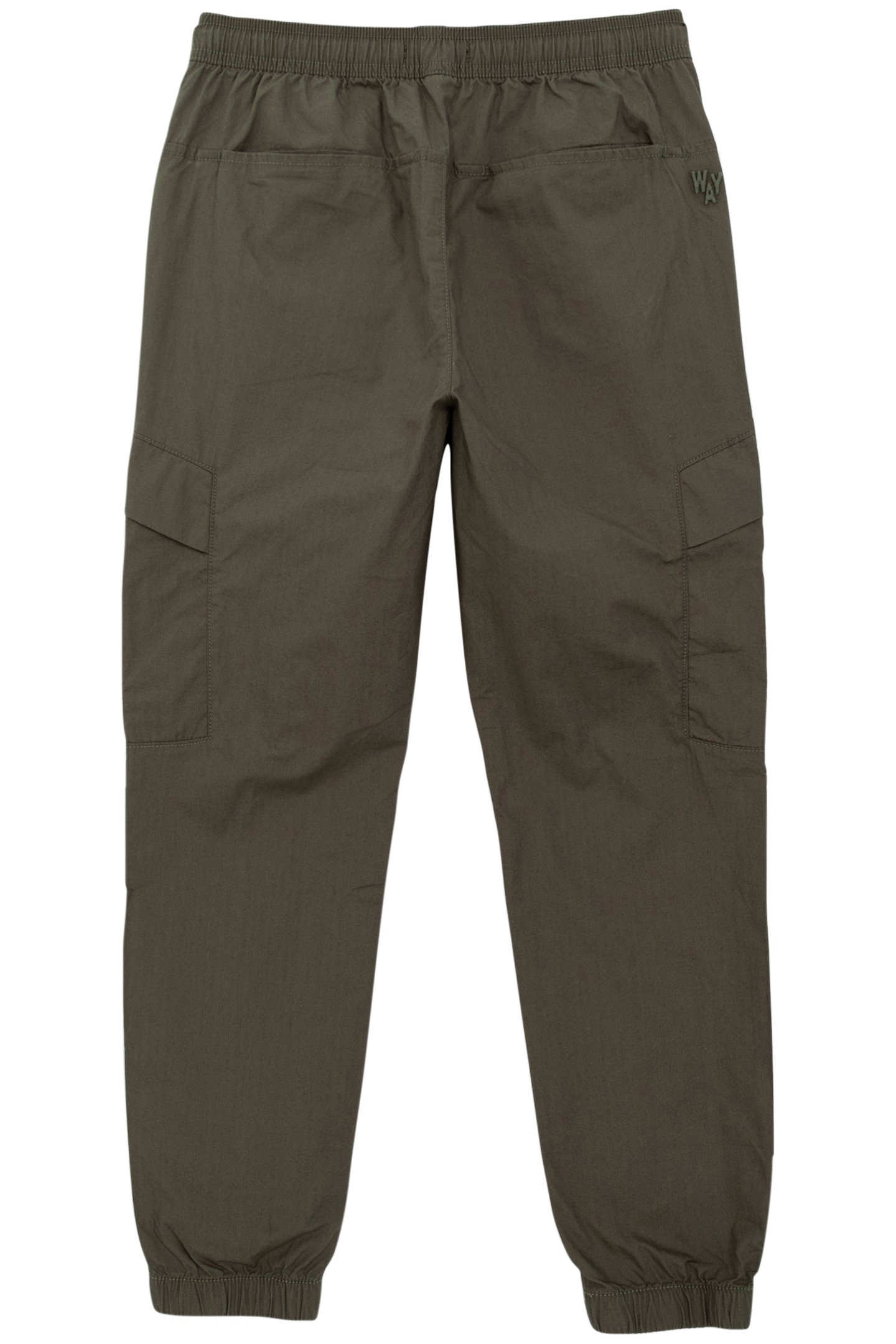 BOYS’ KHAKI CARGO TROUSERS WITH ELASTICATED WAIST & CUFFS 2