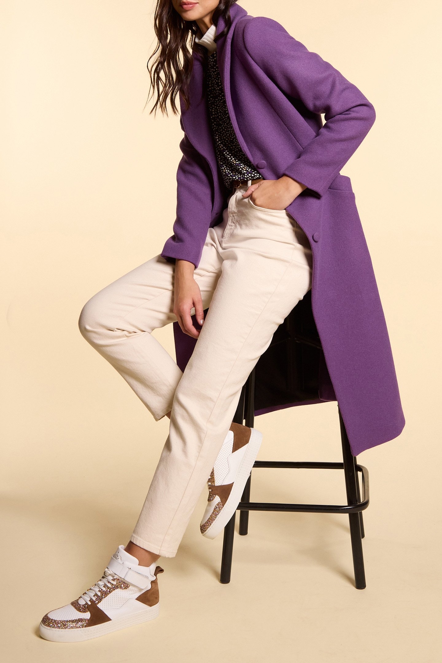 DARK PURPLE LONG COAT 4