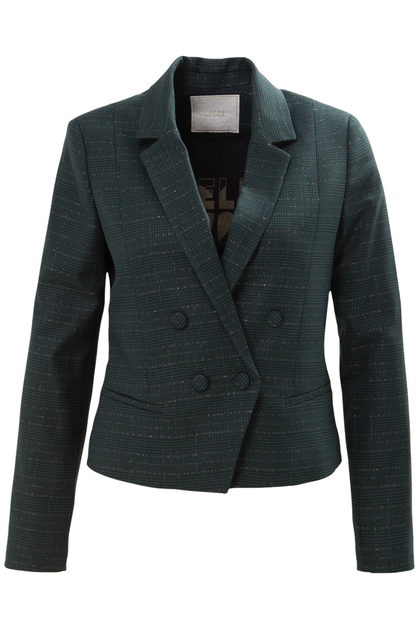 MIDNIGHT GREEN CHECK  SUIT JACKET 4
