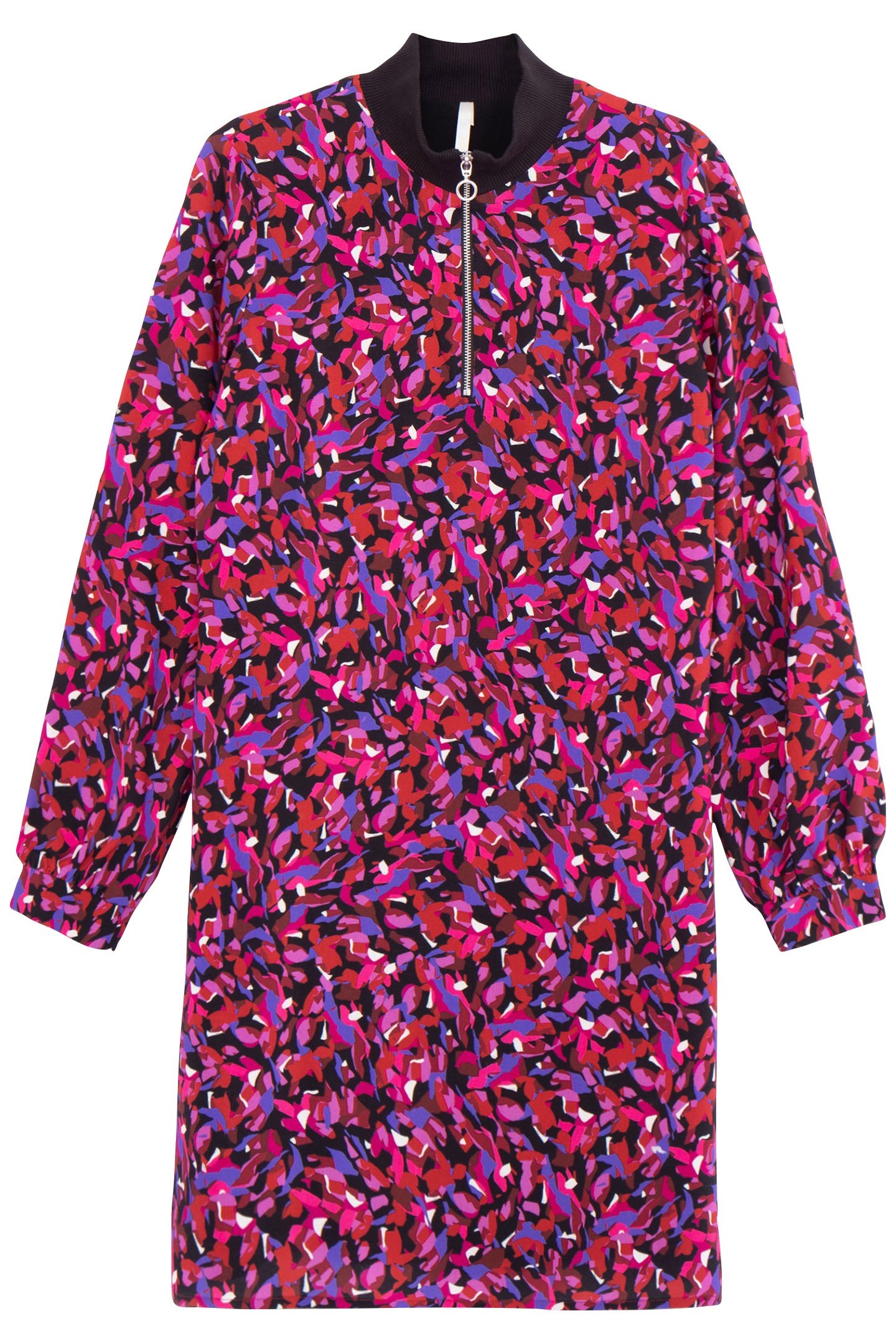 BLACK CAMOUFLAGE PRINT DRESS 4