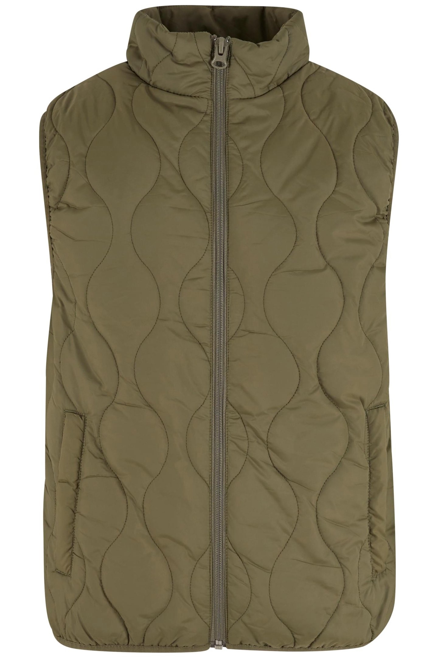 MENS SUPER LIGHT BUBBLE VEST OLIVE 1