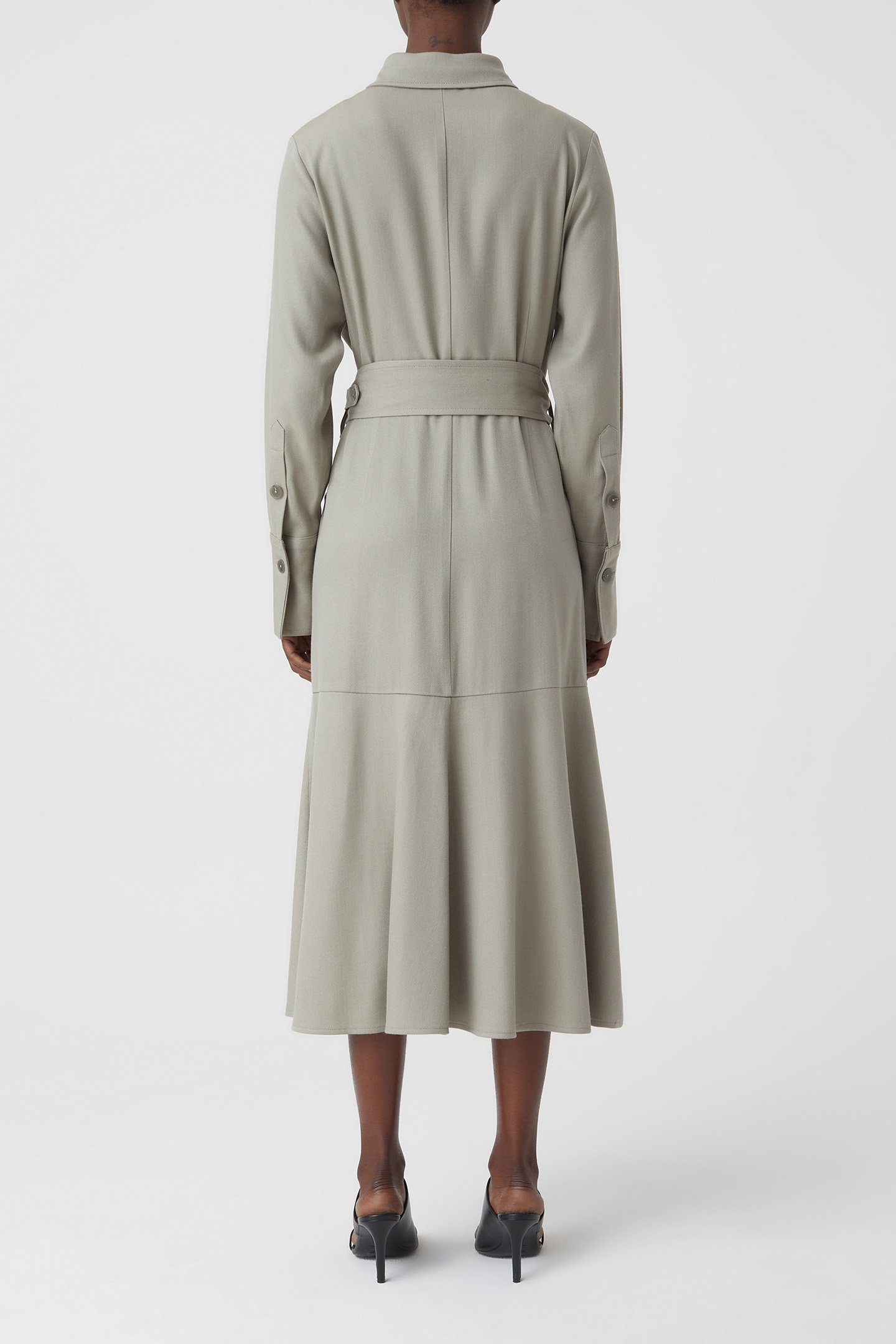 TRENCH DRESS DRESSES GREY MARBLE 2