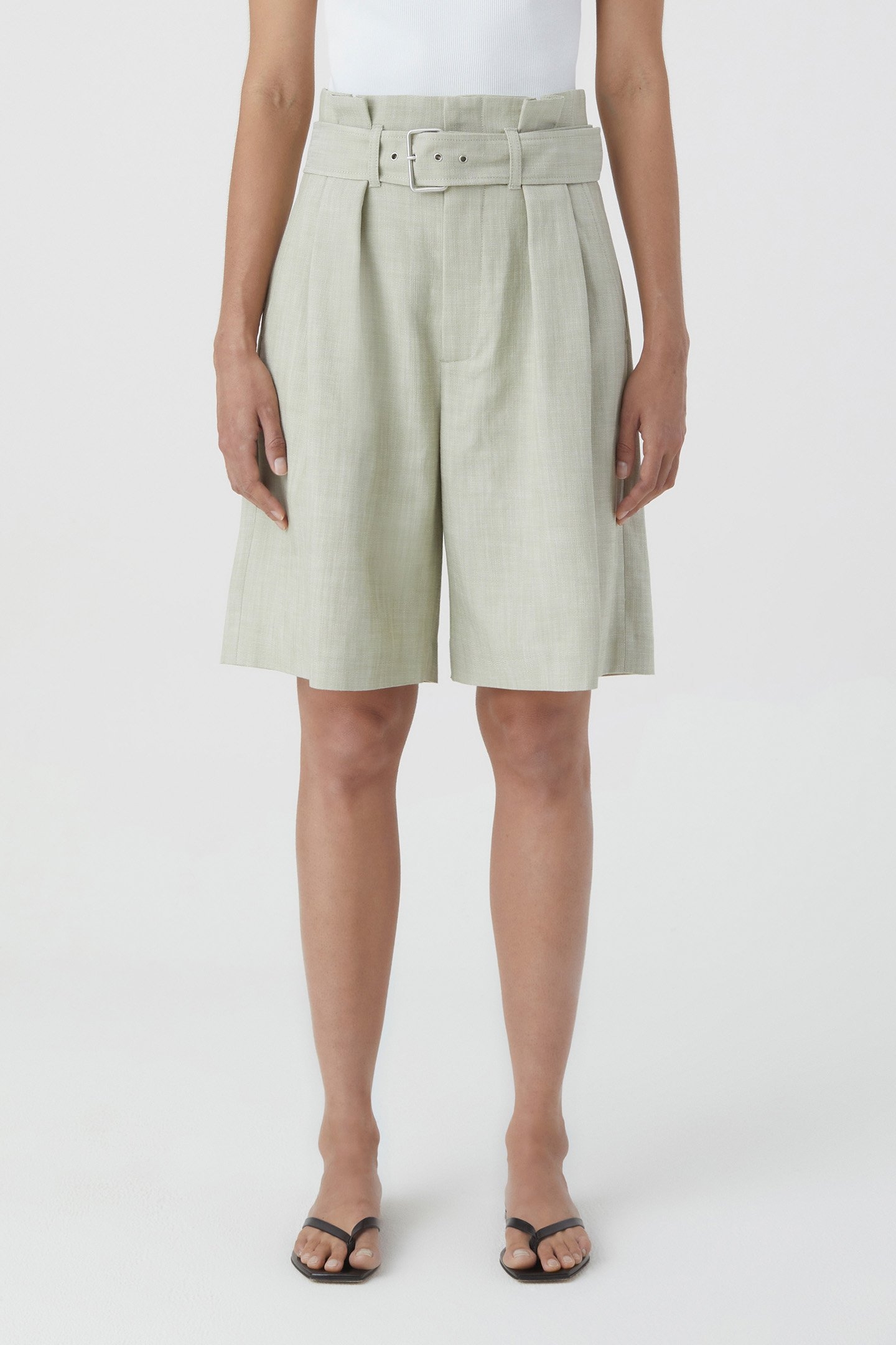 ELDON SHORTS LIGHT MOSS GREEN 1