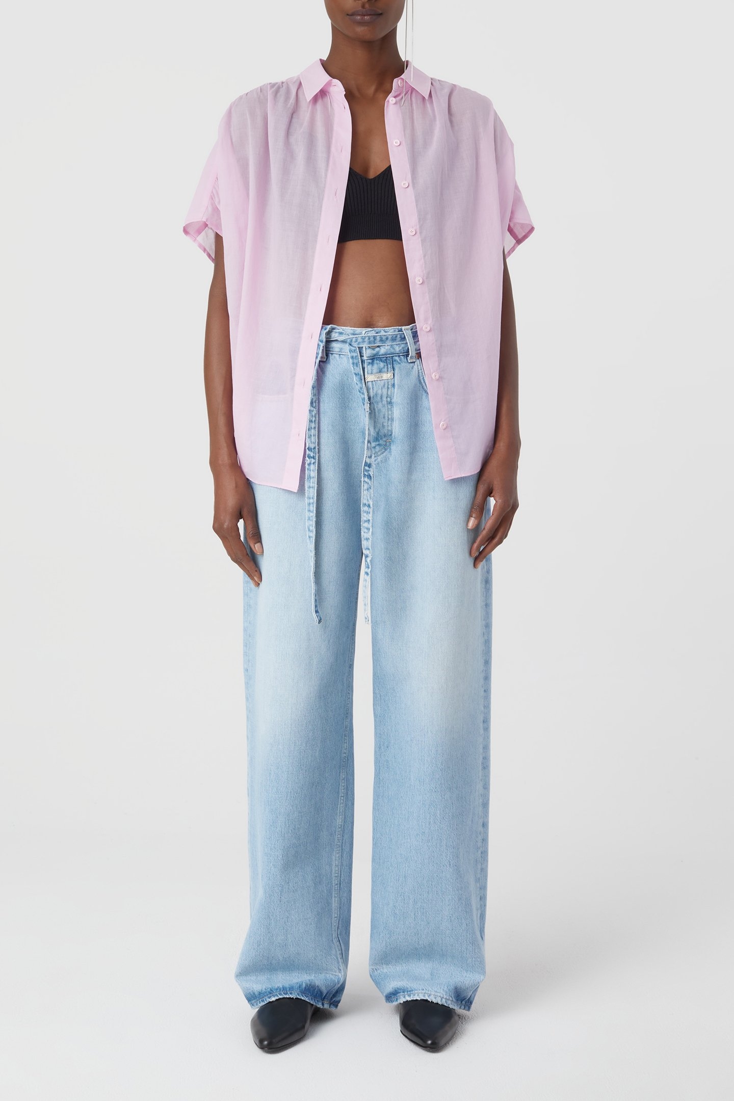 GATHERED SHIRT SHIRTS & BLOUSES DAHLIA PINK 3