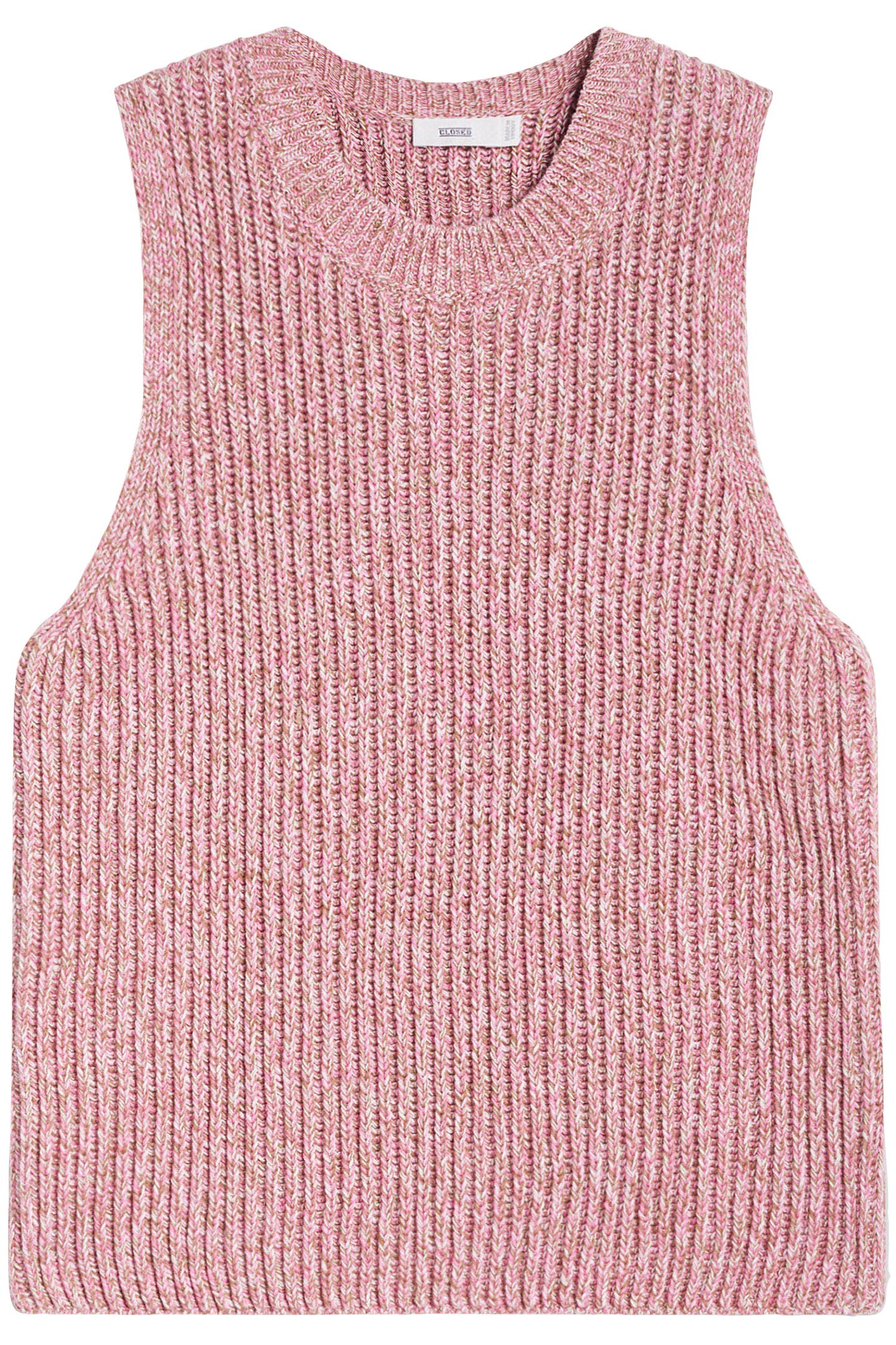 CREW NECK RACER TOP KNITS PINK LILIES 4