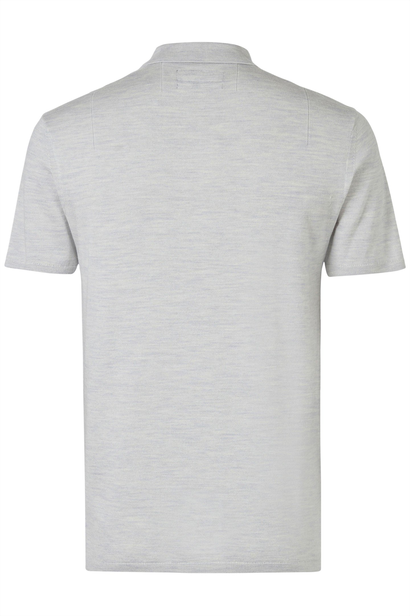MODE MERINO SS POLO LIGHT GREY MARL 4