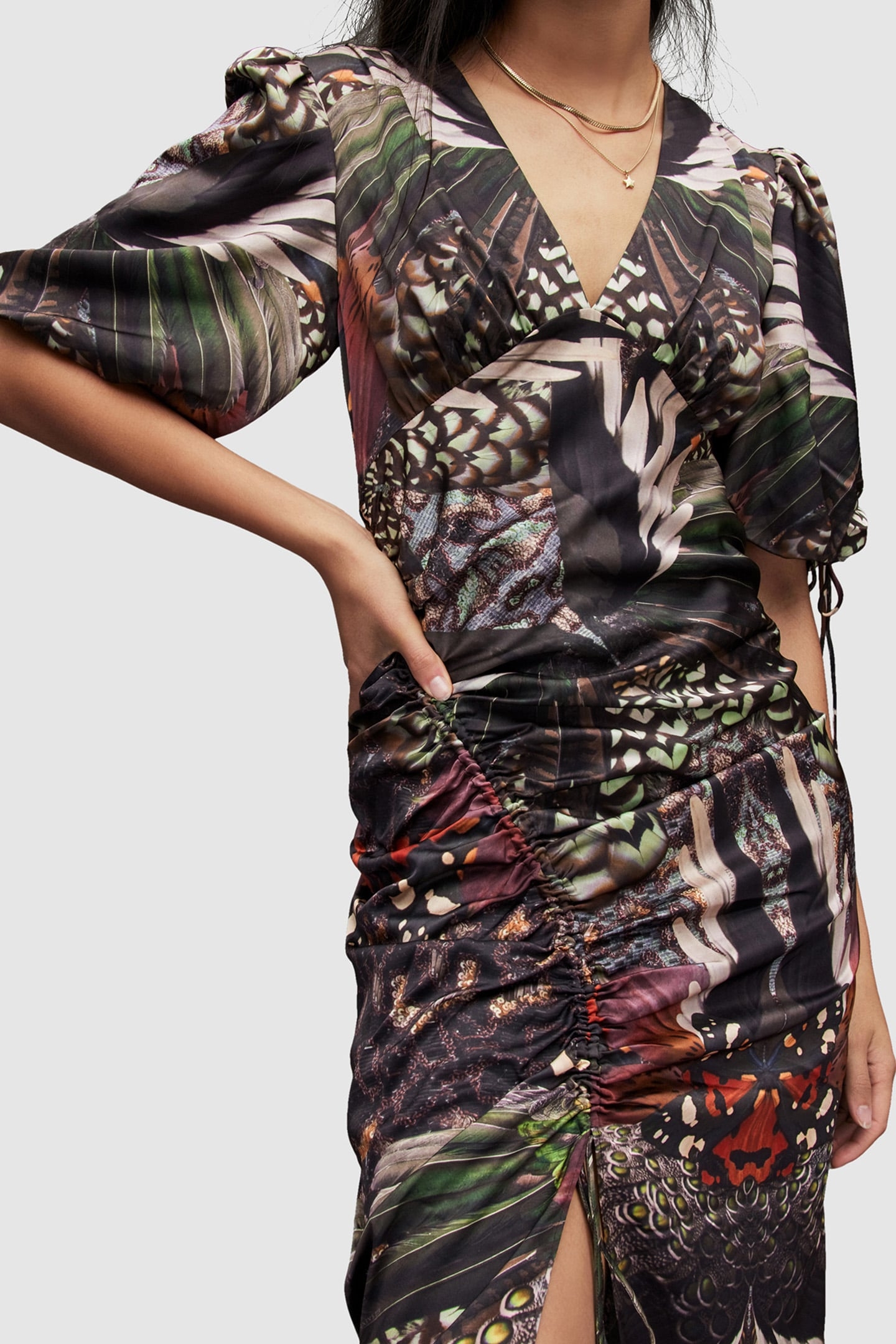 SAFIYA GENE DRESS JEWEL GREEN 5