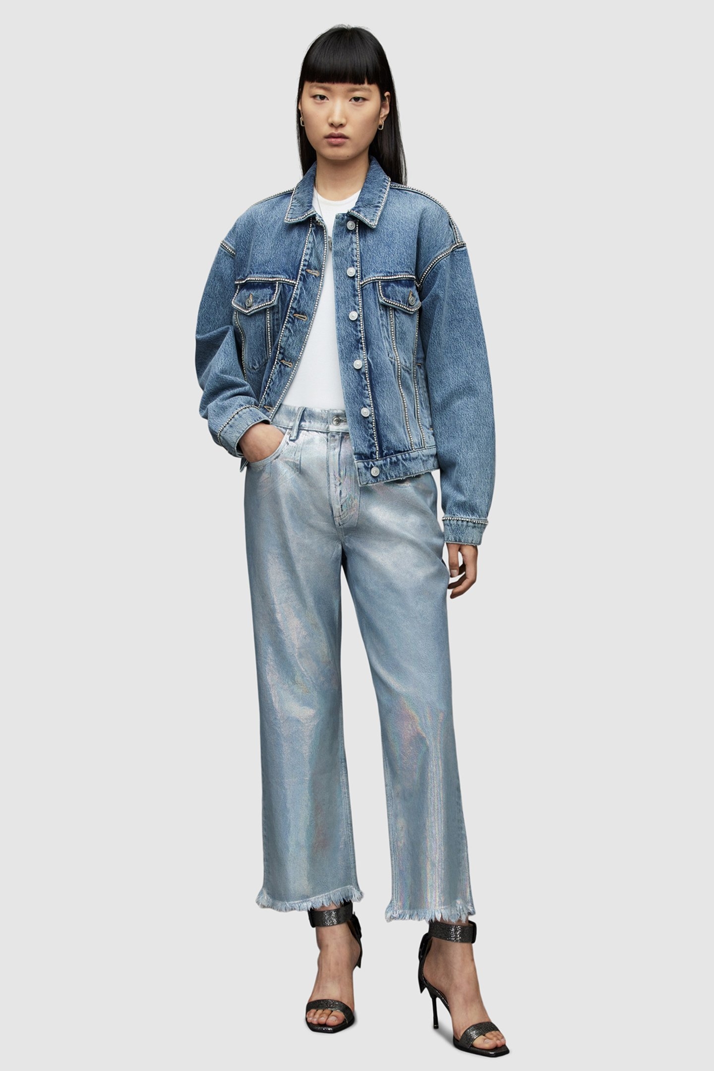 APRIL METALLIC JEAN INDIGO BLUE 2