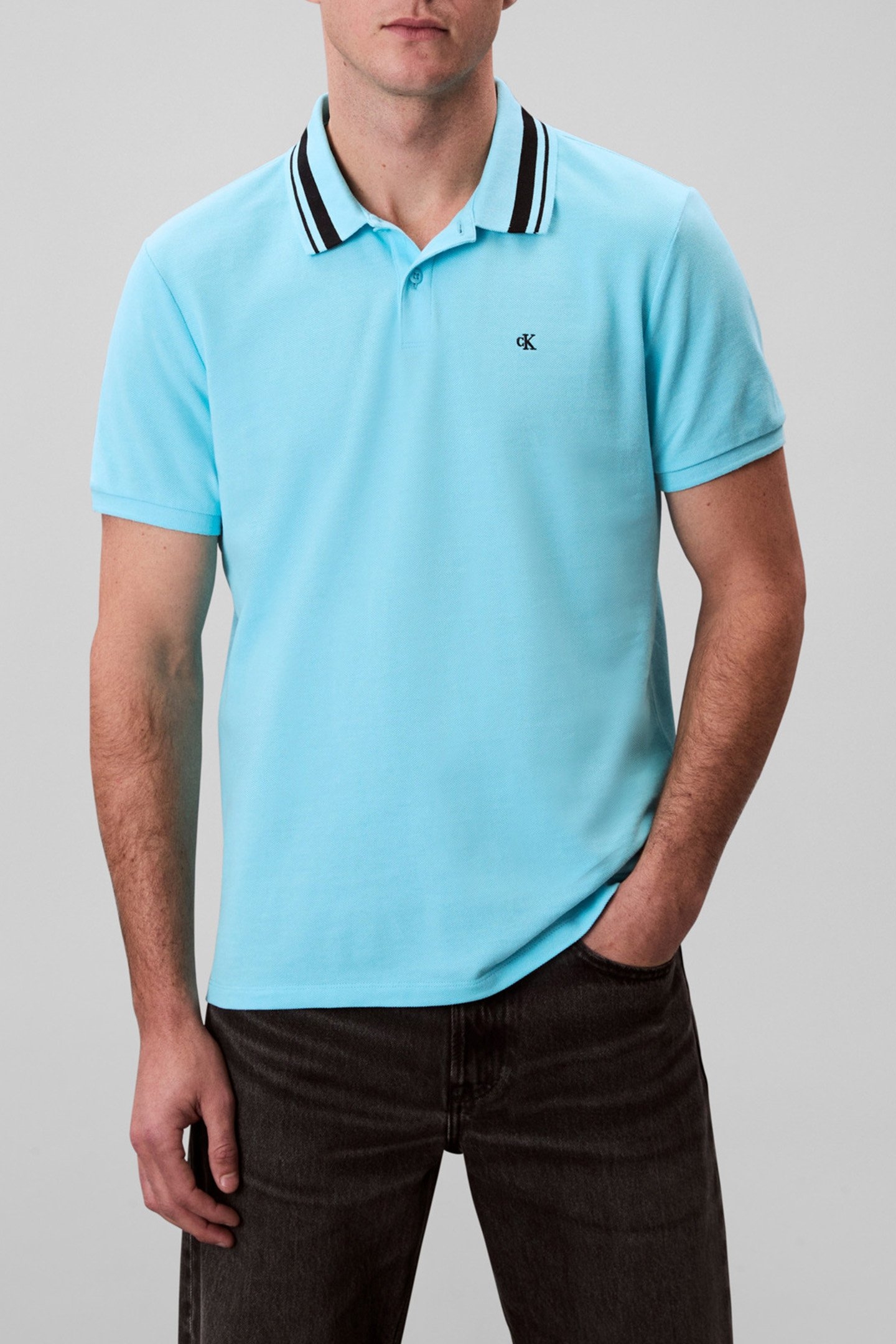 SS MONOGRAM PIQUE ATMOSPHERE BLUE 1