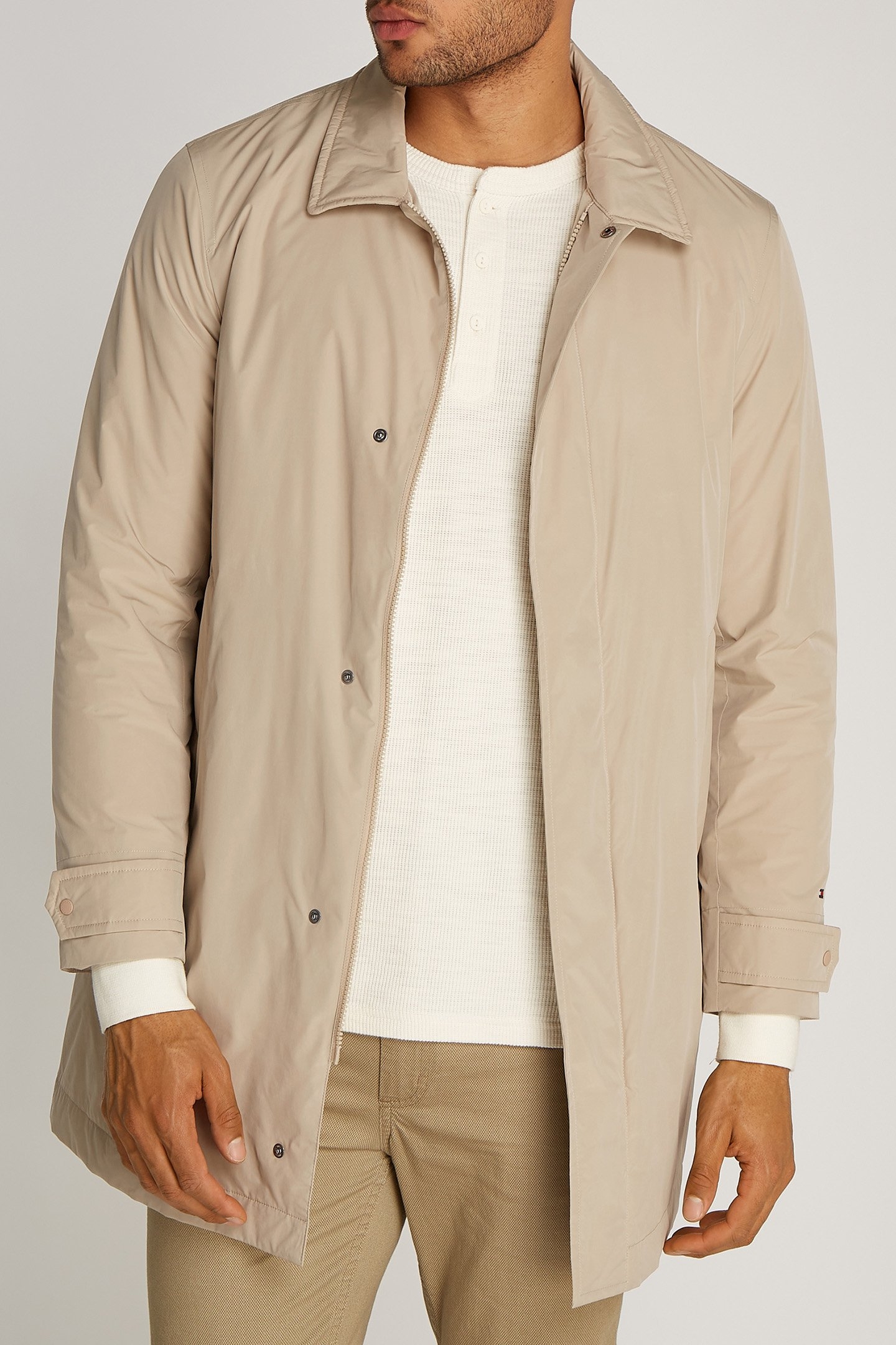 LW PACKABLE CARCOAT SLIM FIT COAT SANDALWOOD 1