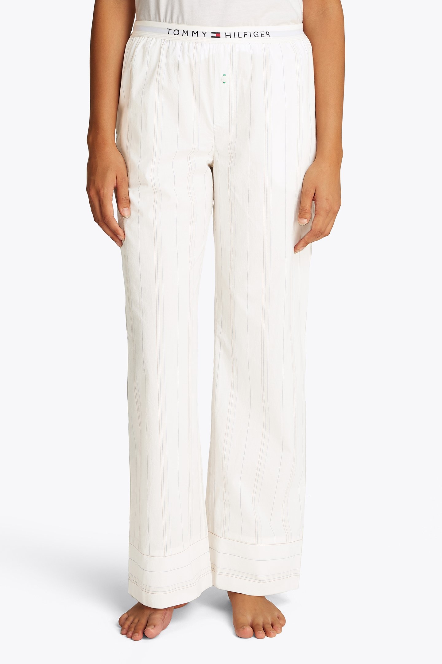 POPLIN PANTS MULTI COLOUR THIN STRIPES 1