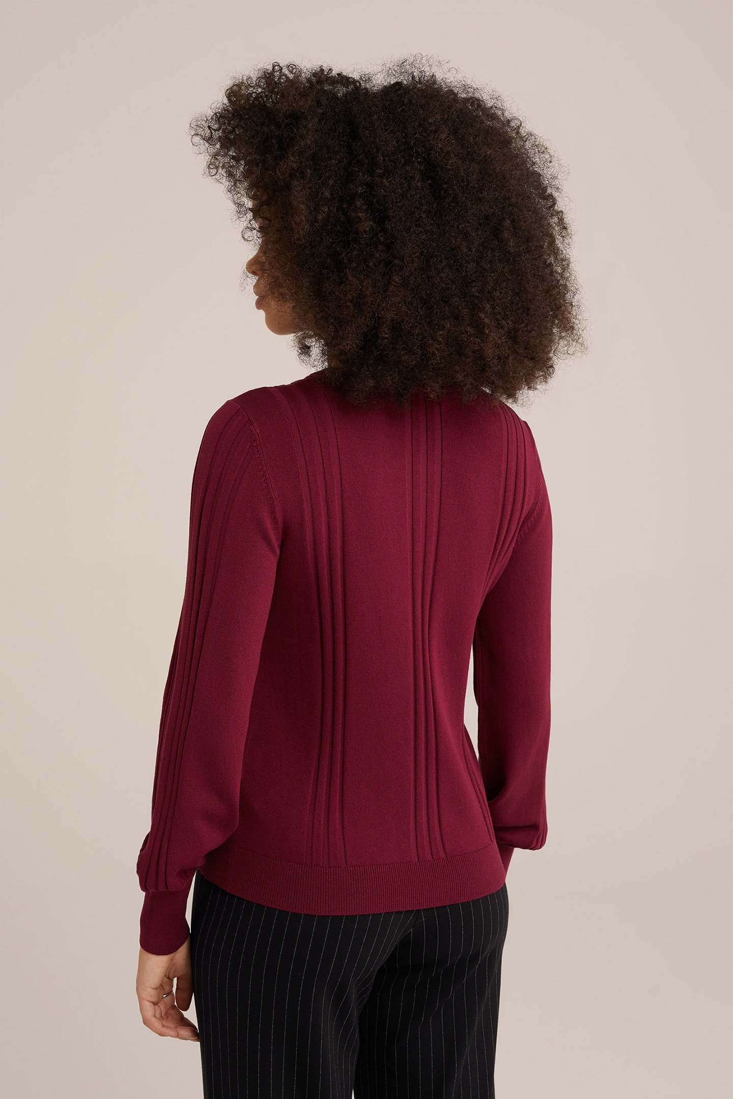 KNITTED CARDIGAN RED 2