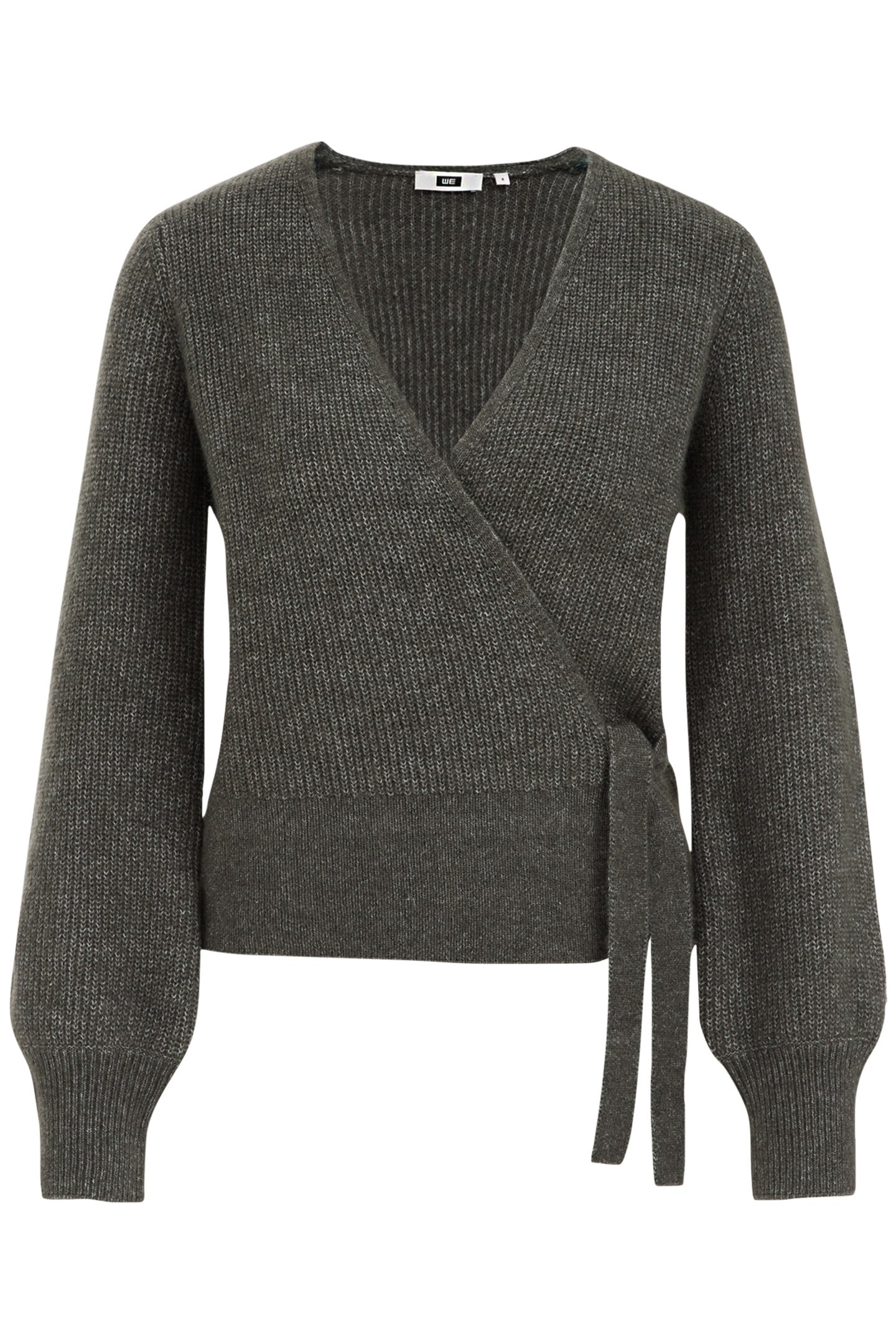 WRAP CARDIGAN GREYISH GREEN 4