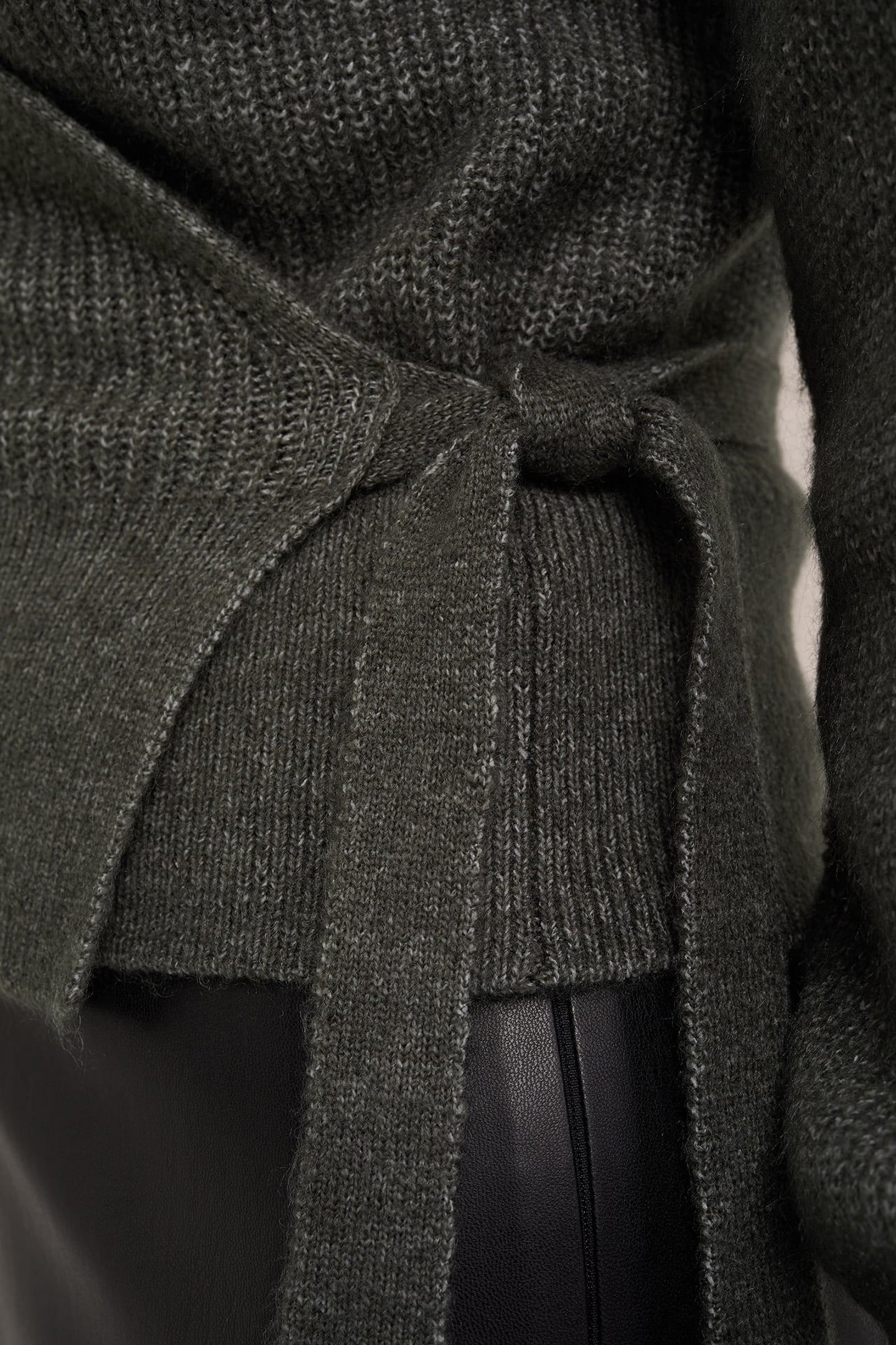 WRAP CARDIGAN GREYISH GREEN 6