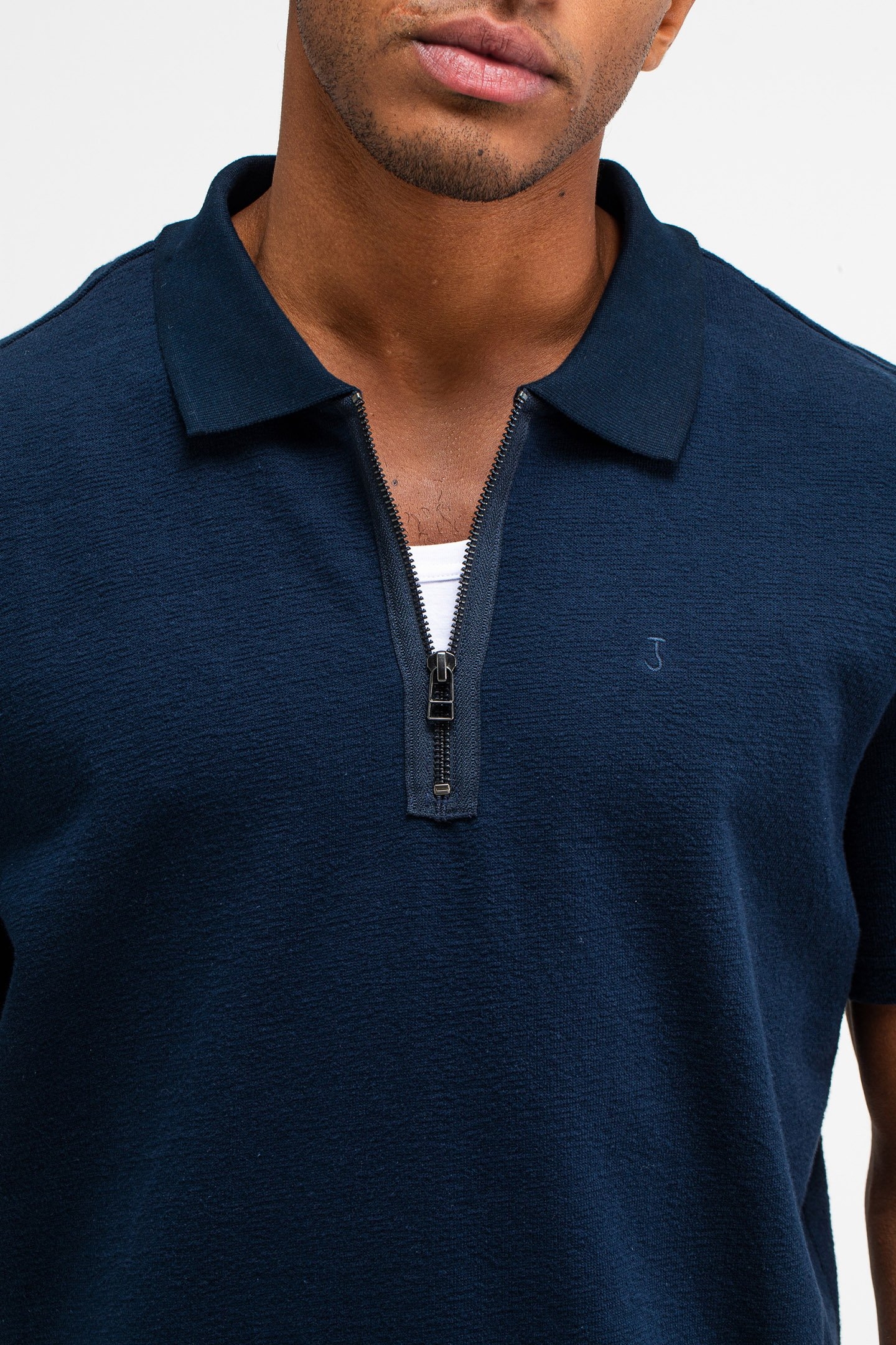 ADRIEN LOOSE ZIP POLO ALASKA BLUE 5