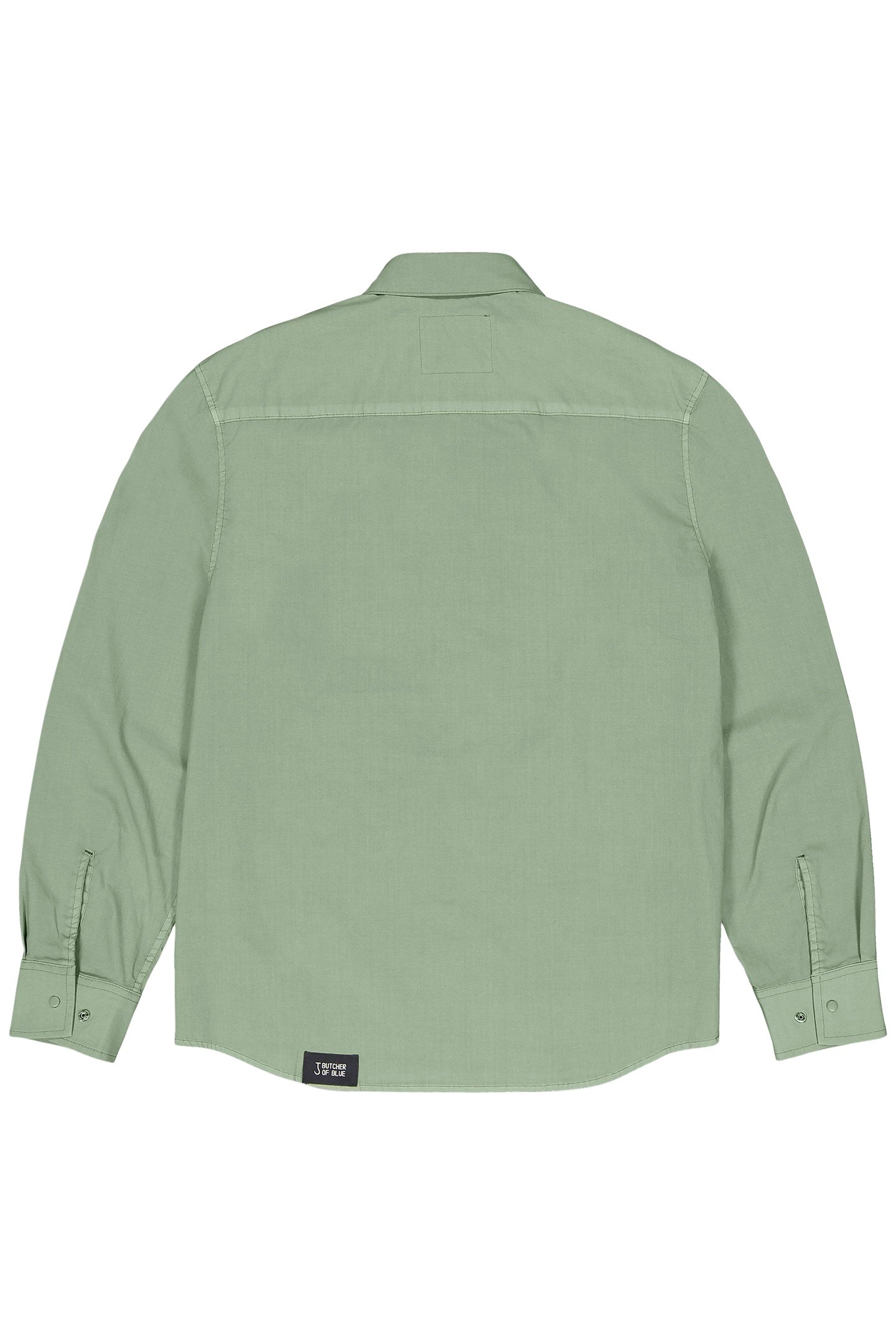 LUCA POPLIN OVERSHIRT JADE GREEN 3