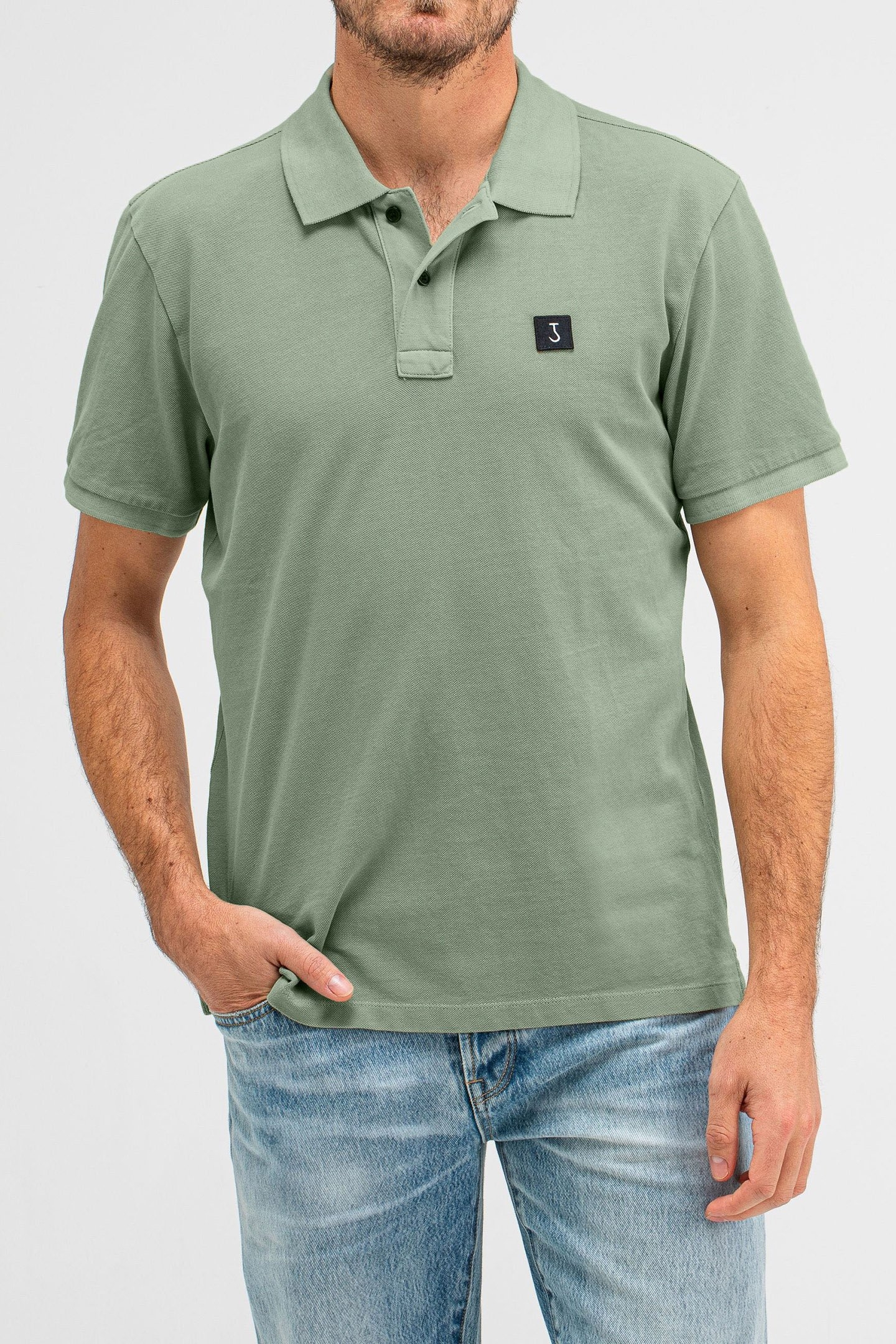 ARMY PIQUE POLO JADE GREEN 1