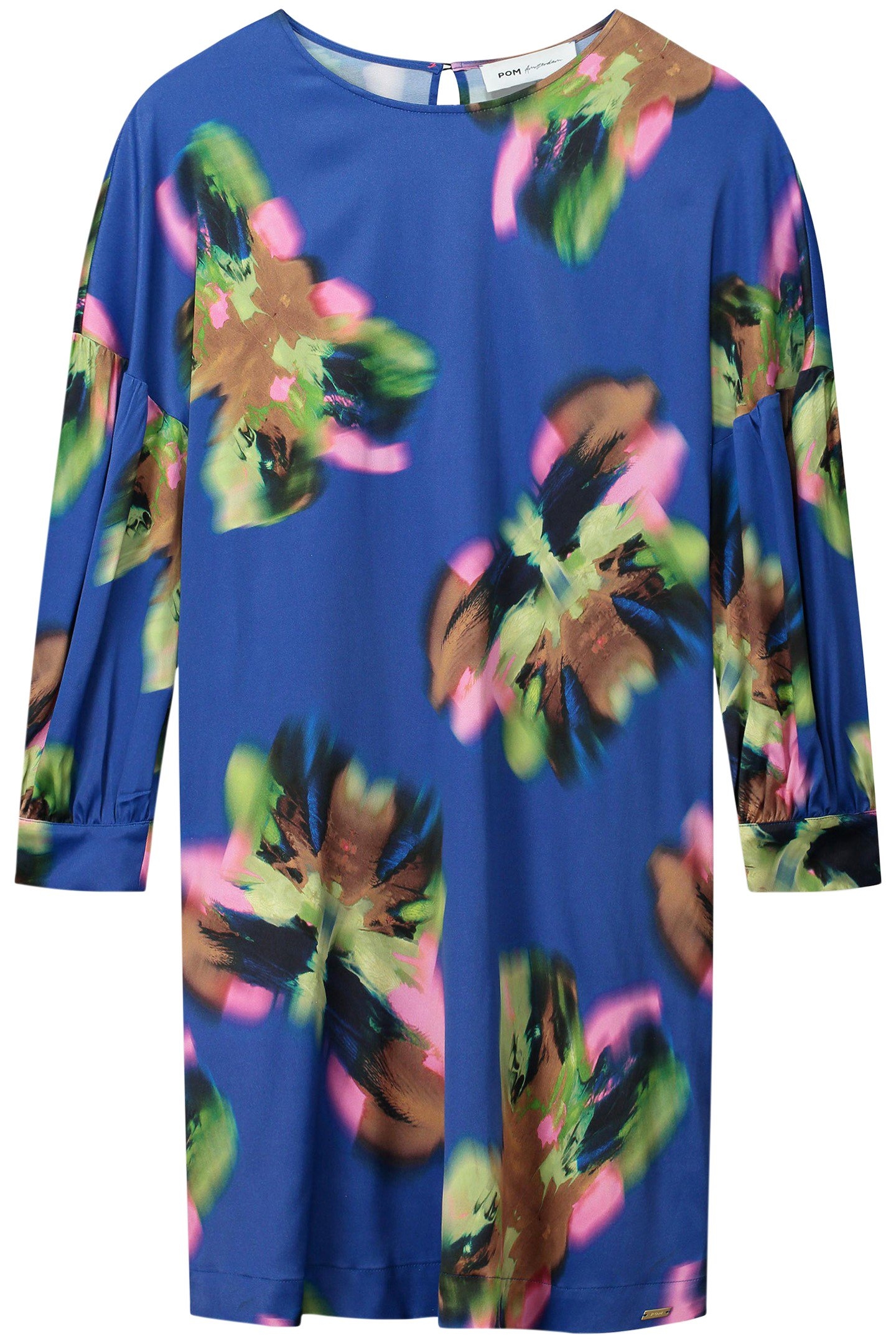 DRESS - SATIN BUTTERFLY BLUE 3