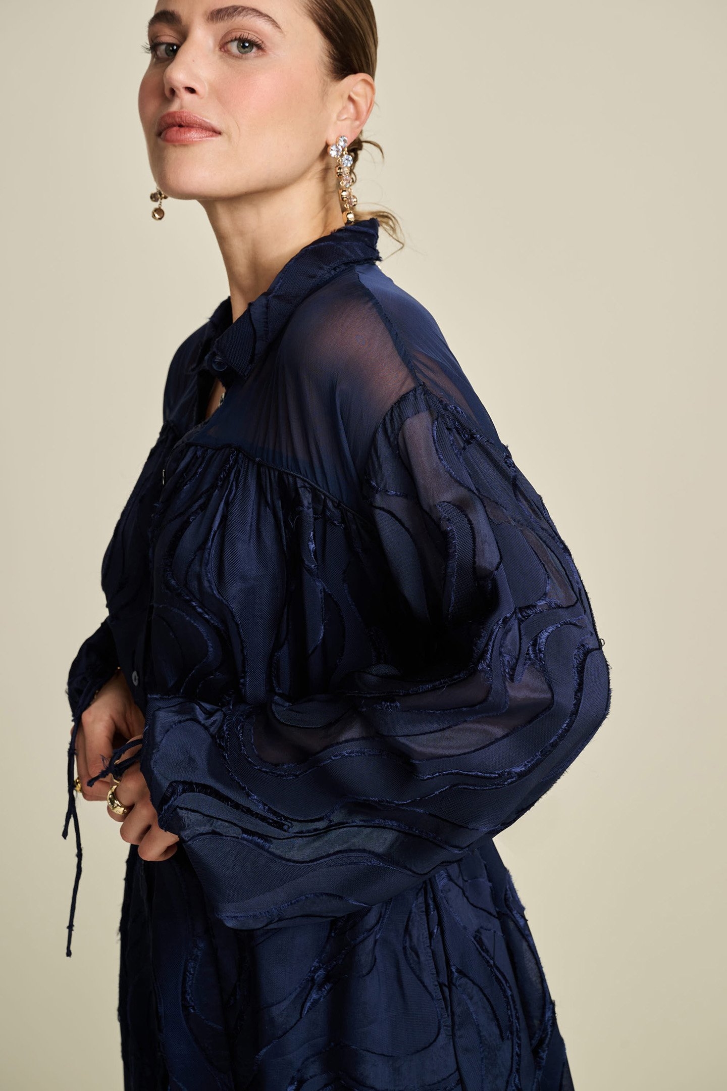 DRESS - JACQUARD MIDNIGHT BLUE 6