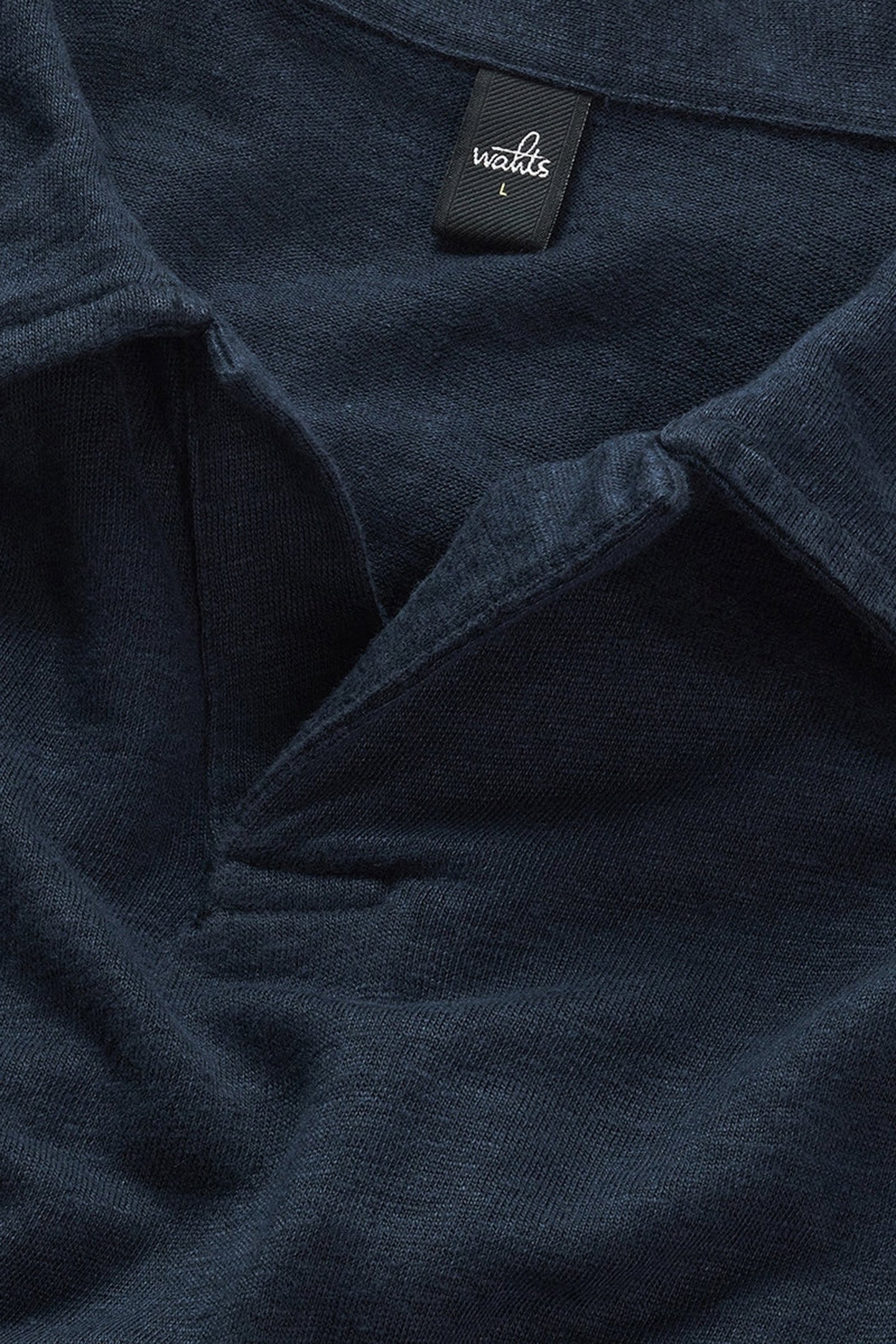 NELSON | LINEN POLO SHIRT NAVY BLUE 4