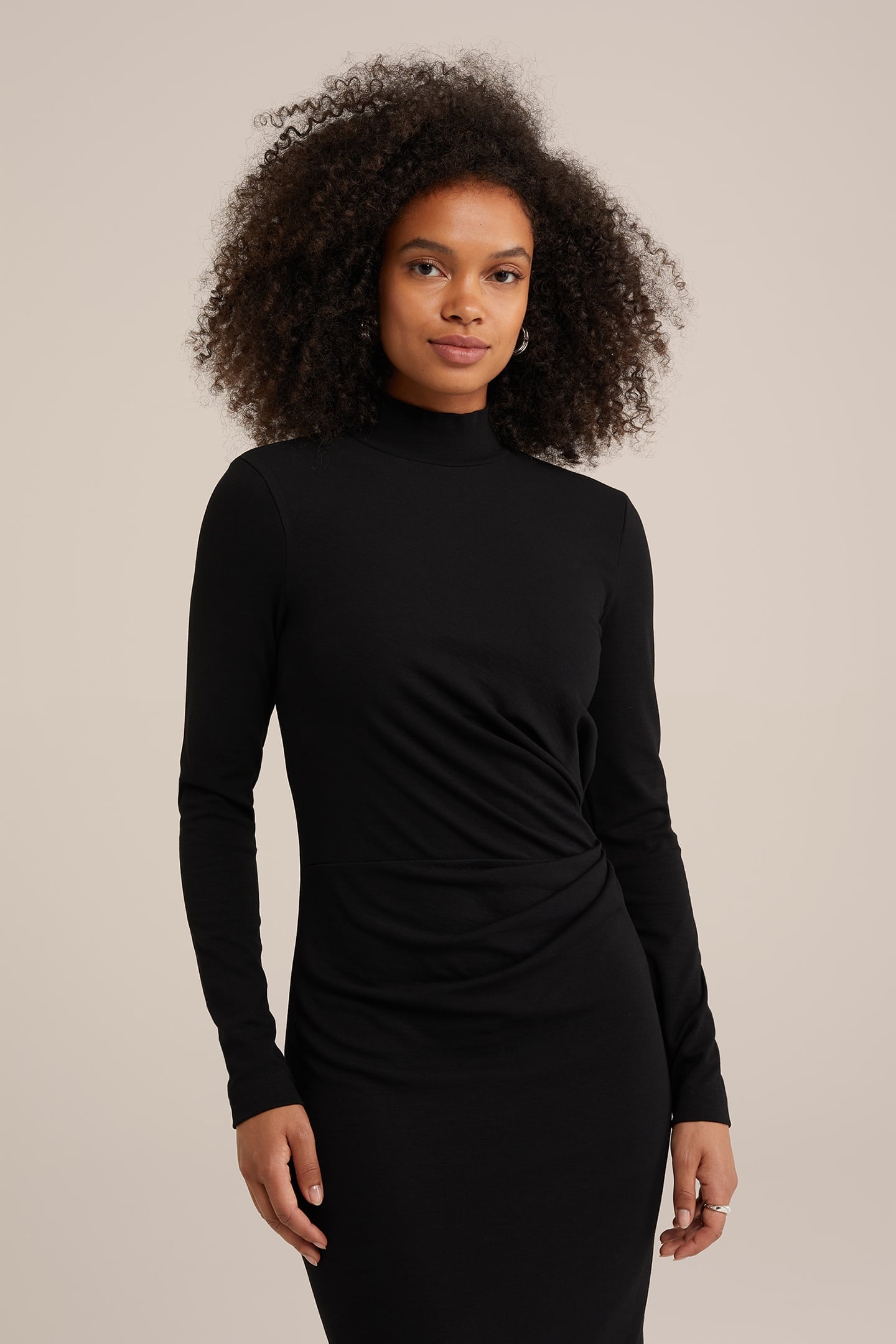 DRESS MID LENGTH BLACK 4