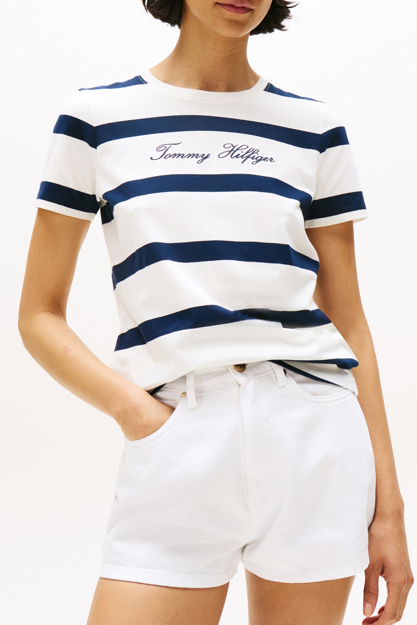 SCRIPT STANDARD FIT T-SHIRT IVORY 1