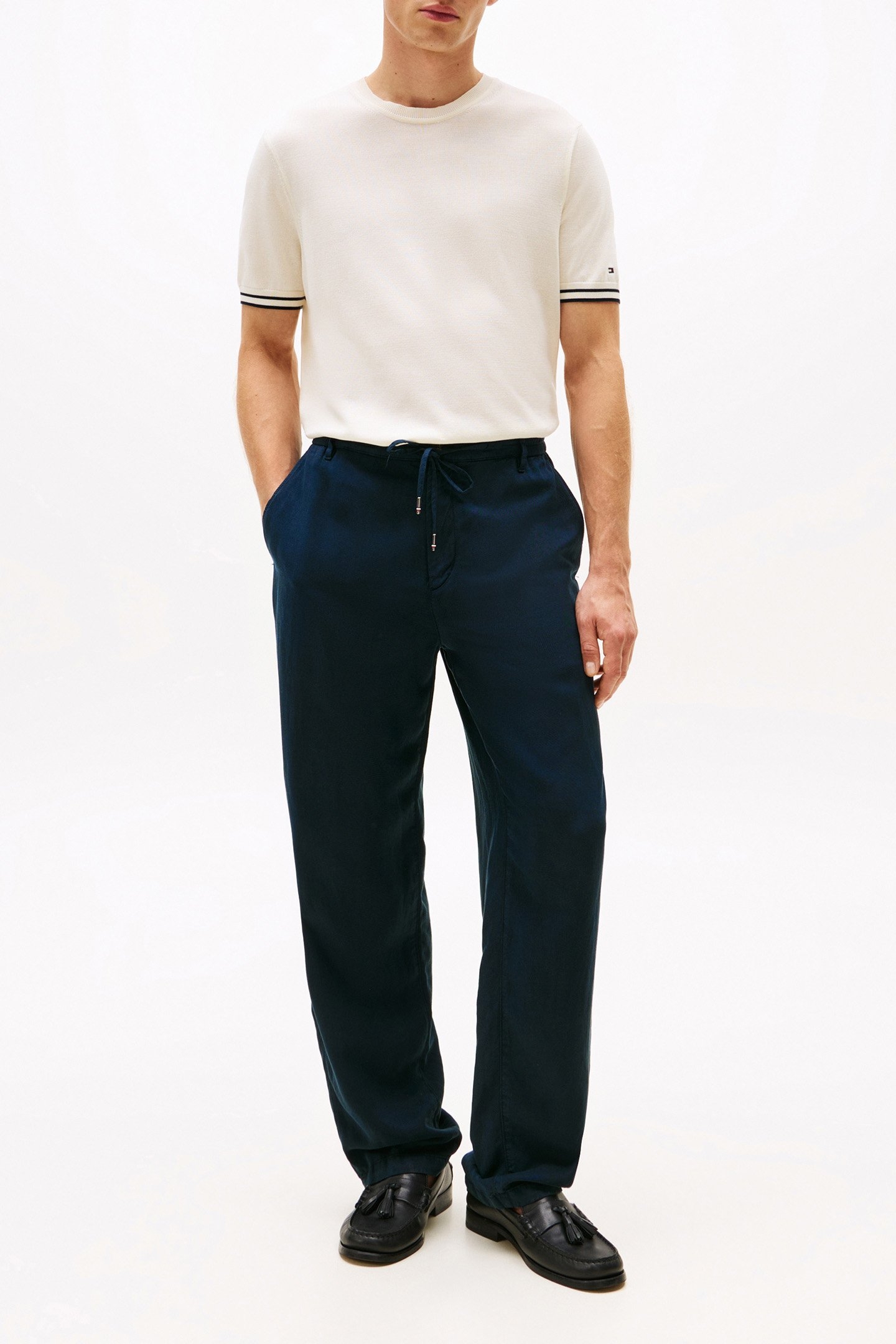 DC TIPPING STRIPE T-SHIRT IVORY PETAL/DESERT SKY 2