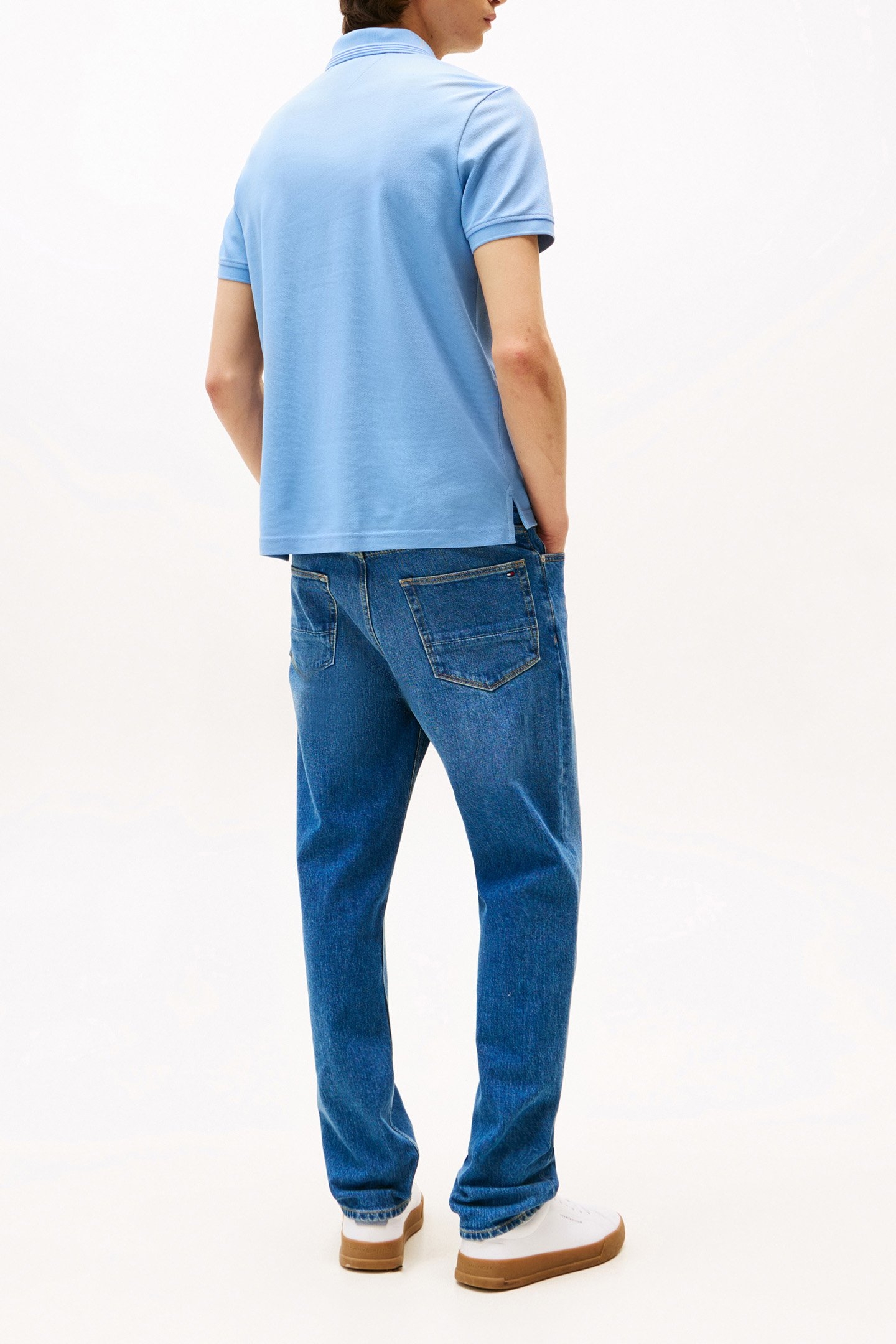 MERCERISED PIQUE ZIP CLOUDY BLUE 2