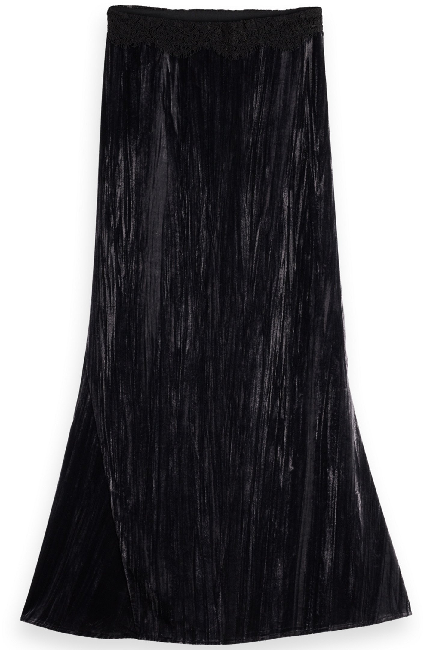 VELVET SKIRT EVENING BLACK 3