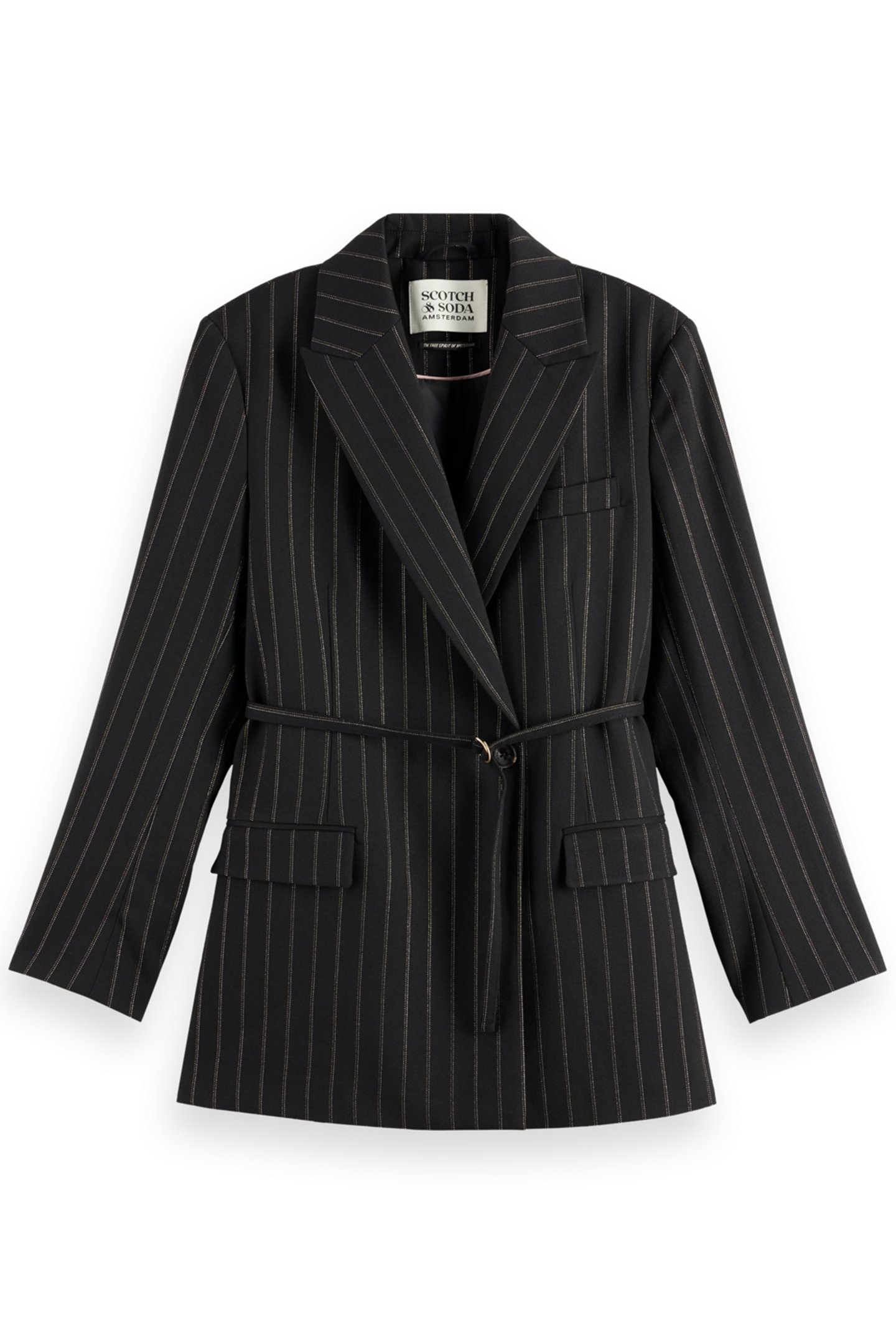 LUREX PINSTRIPE DB BLAZER LUREX PINSTRIPE EVENING BLACK 1