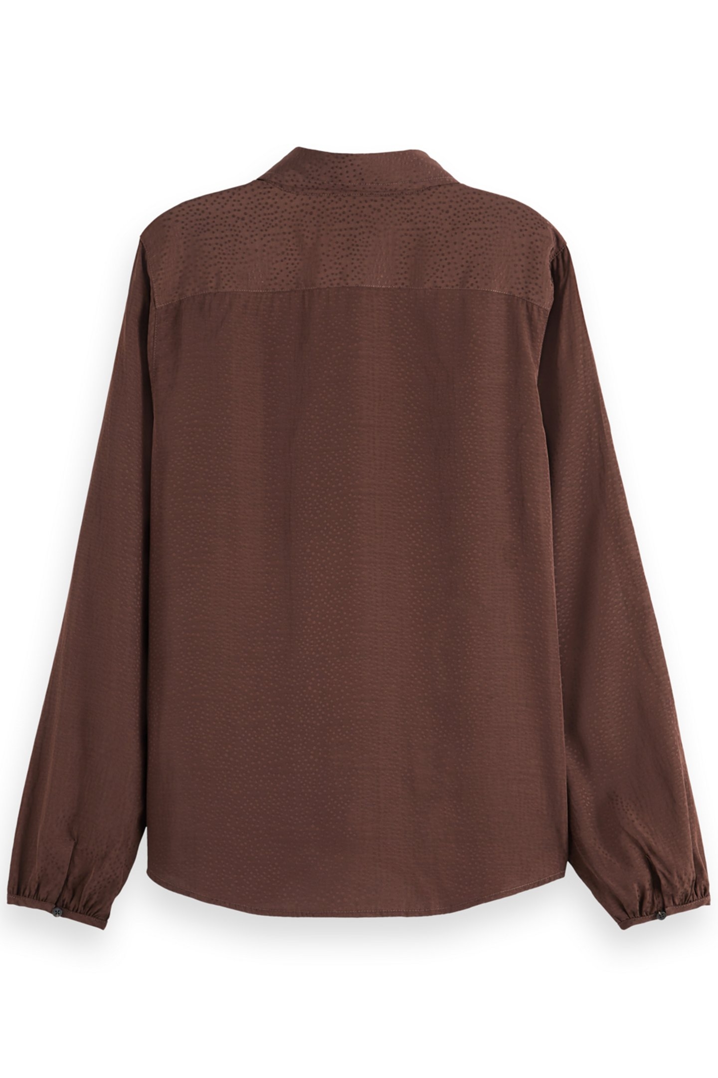 VISCOSE JACQUARD SHIRT COFFEE 2