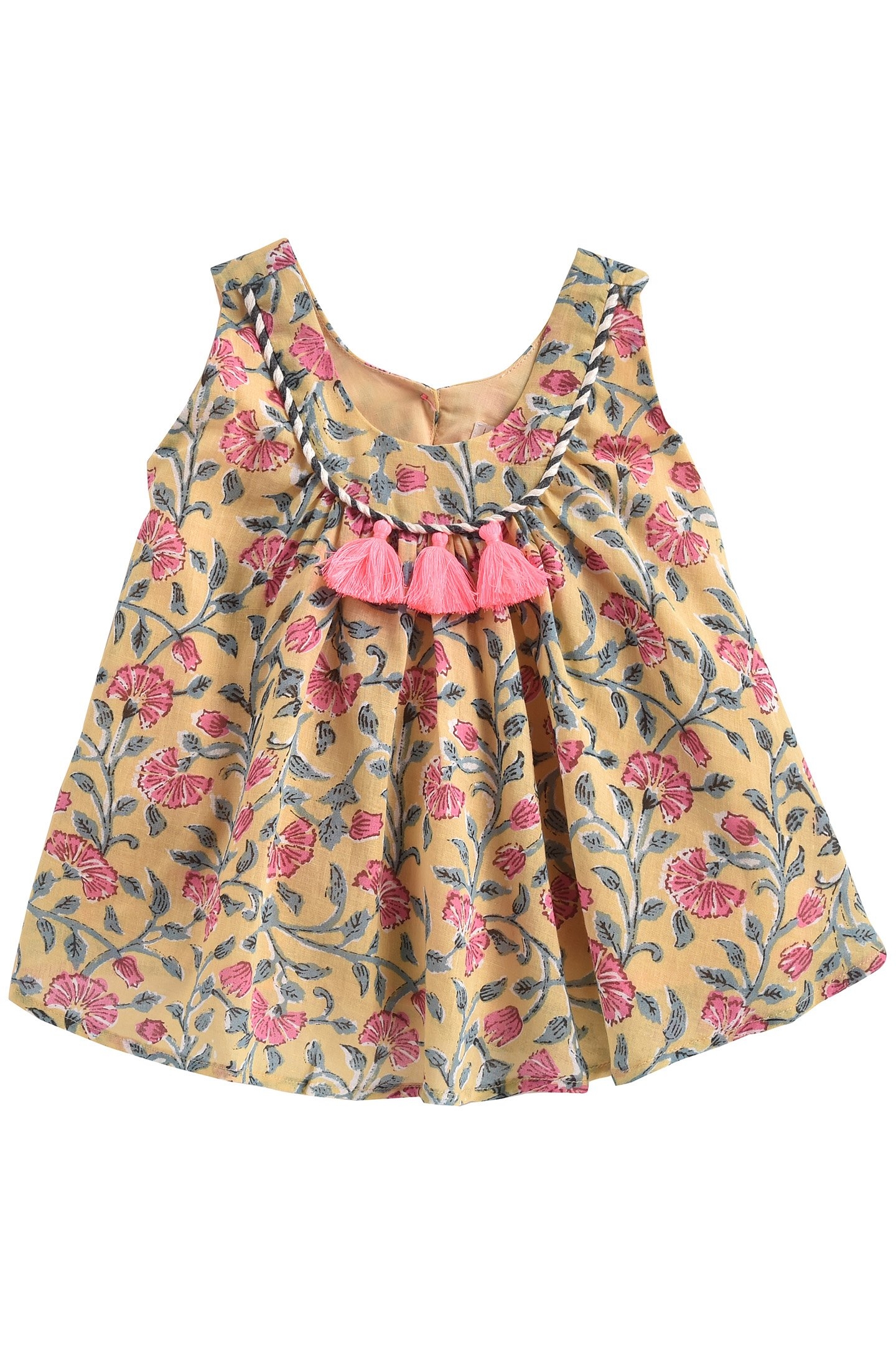 DRESS CALKINI LEMON FLOWERS 1