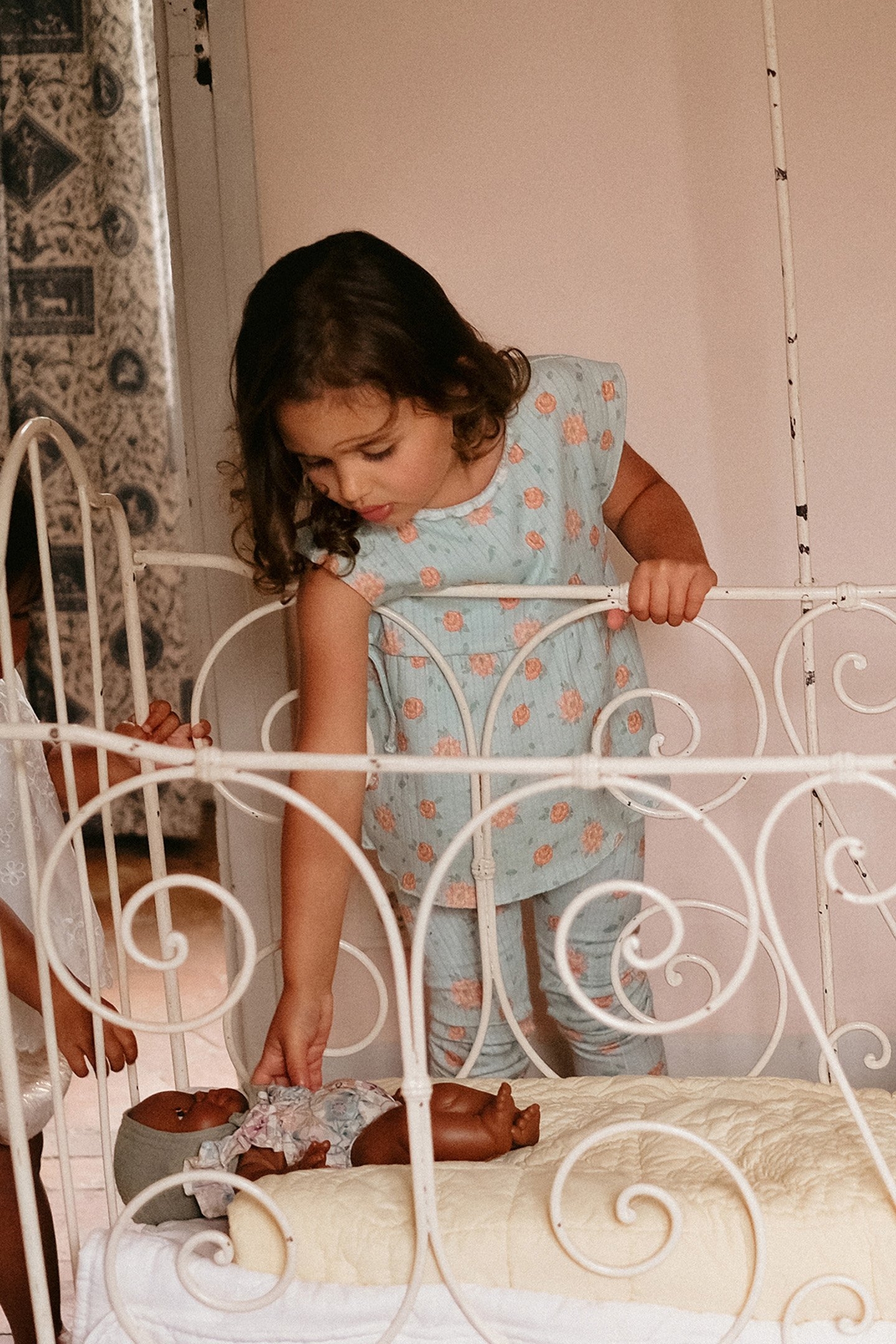 TOP ANGIKA VINTAGE BLUE FLOWERS 5