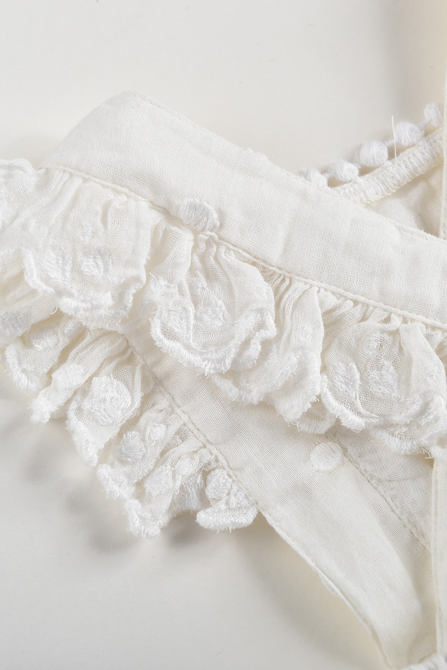 DRESS HUGUETTE OFF-WHITE PLUMETIS 6