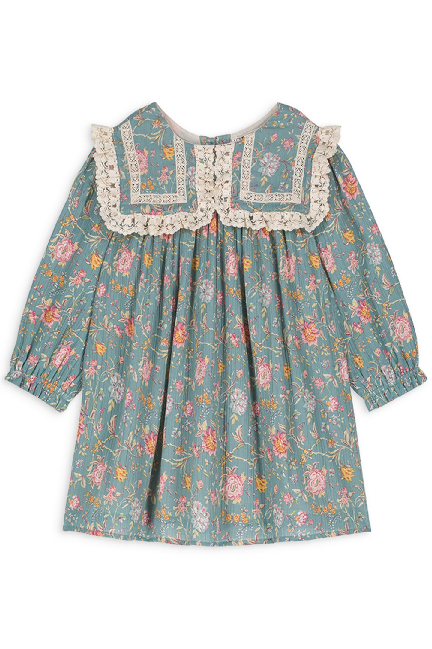 DRESS ARINOLA BLUE ROSA DAMASCENA 2