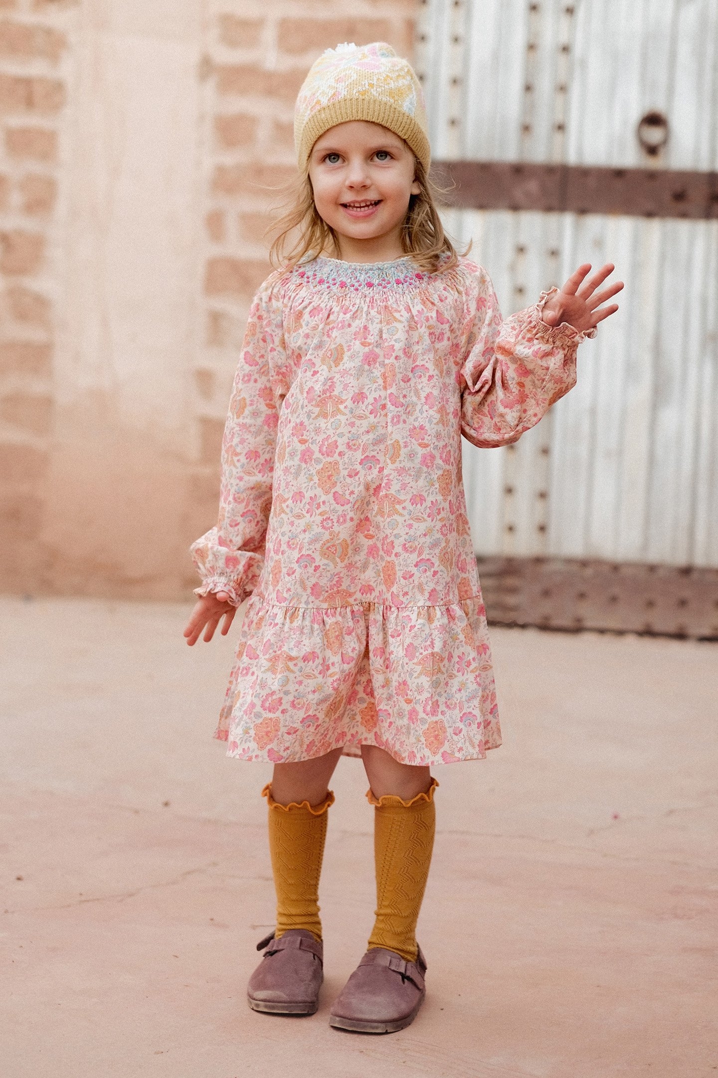 DRESS BAHYA CREAM FLOWER FIELDS 1