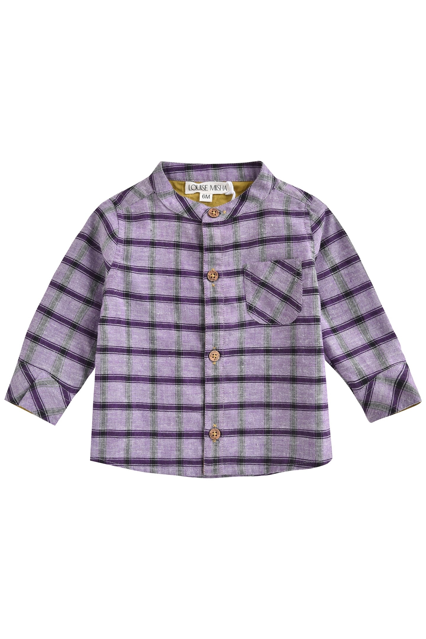 SHIRT AKIR PURPLE CHECKS 1